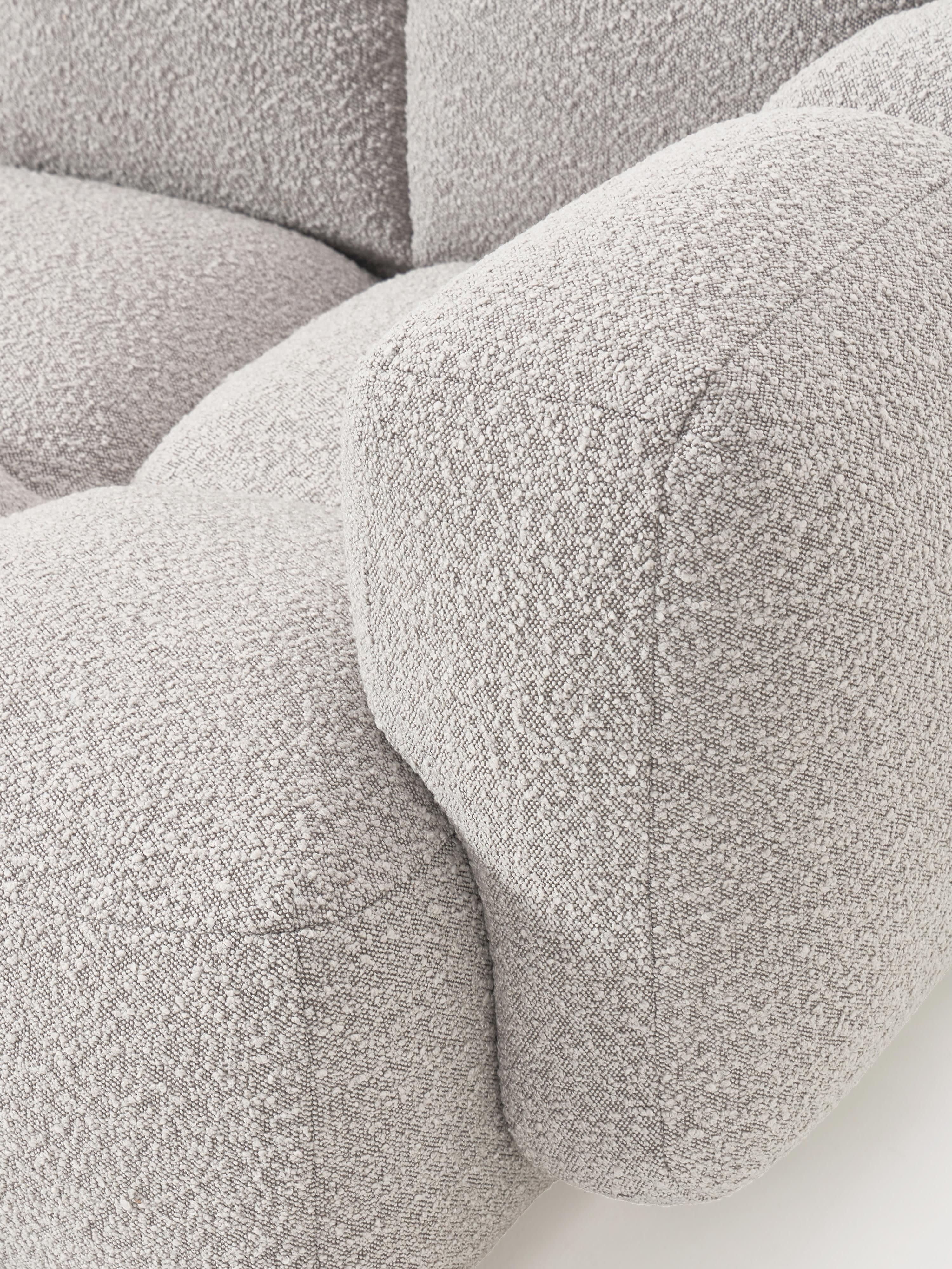 Tayla Bouclé Modular Sofa (4-seater) with Ottoman (left/right)