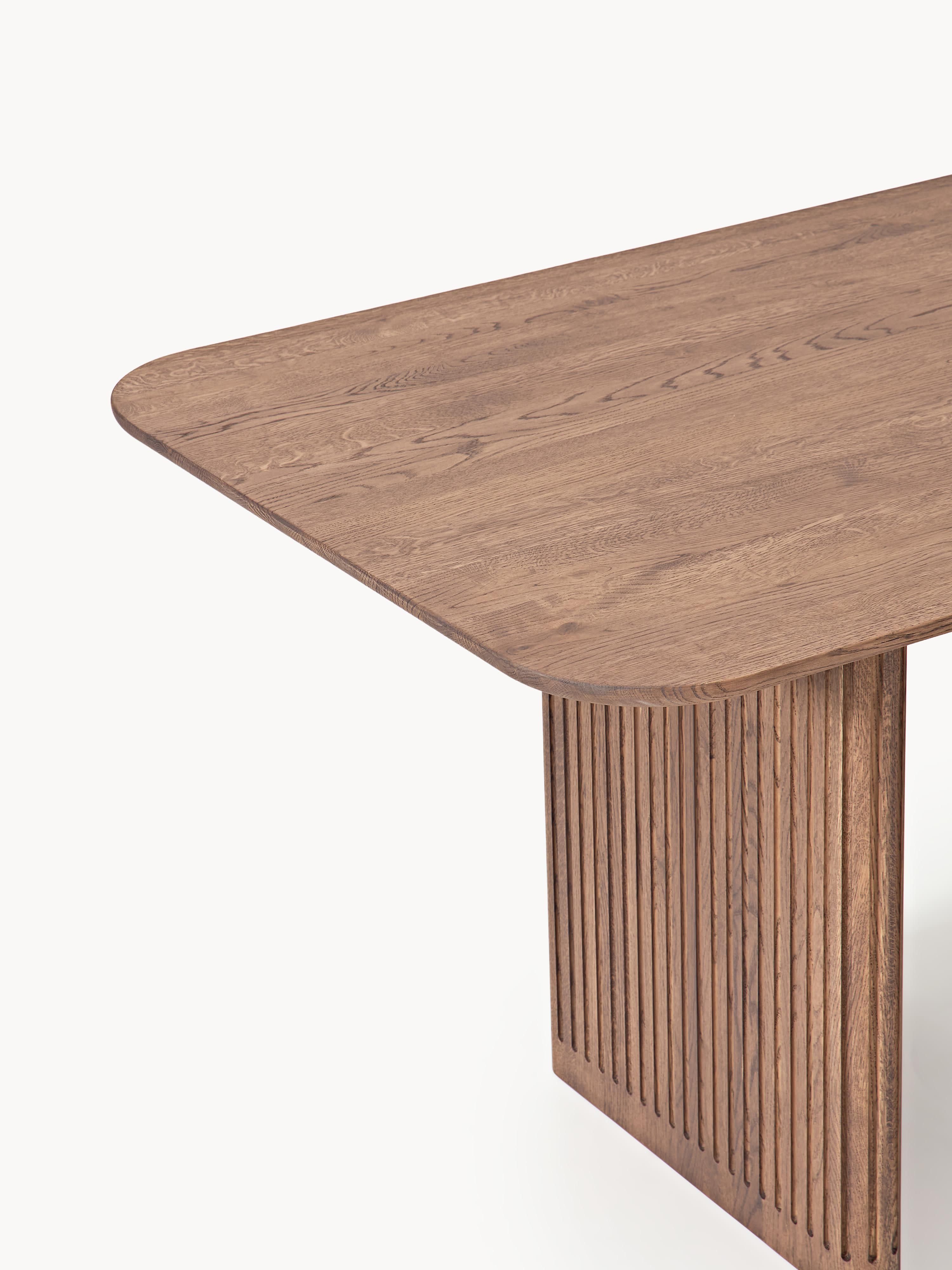 Jolka Oak Wood Dining Table, in various sizes