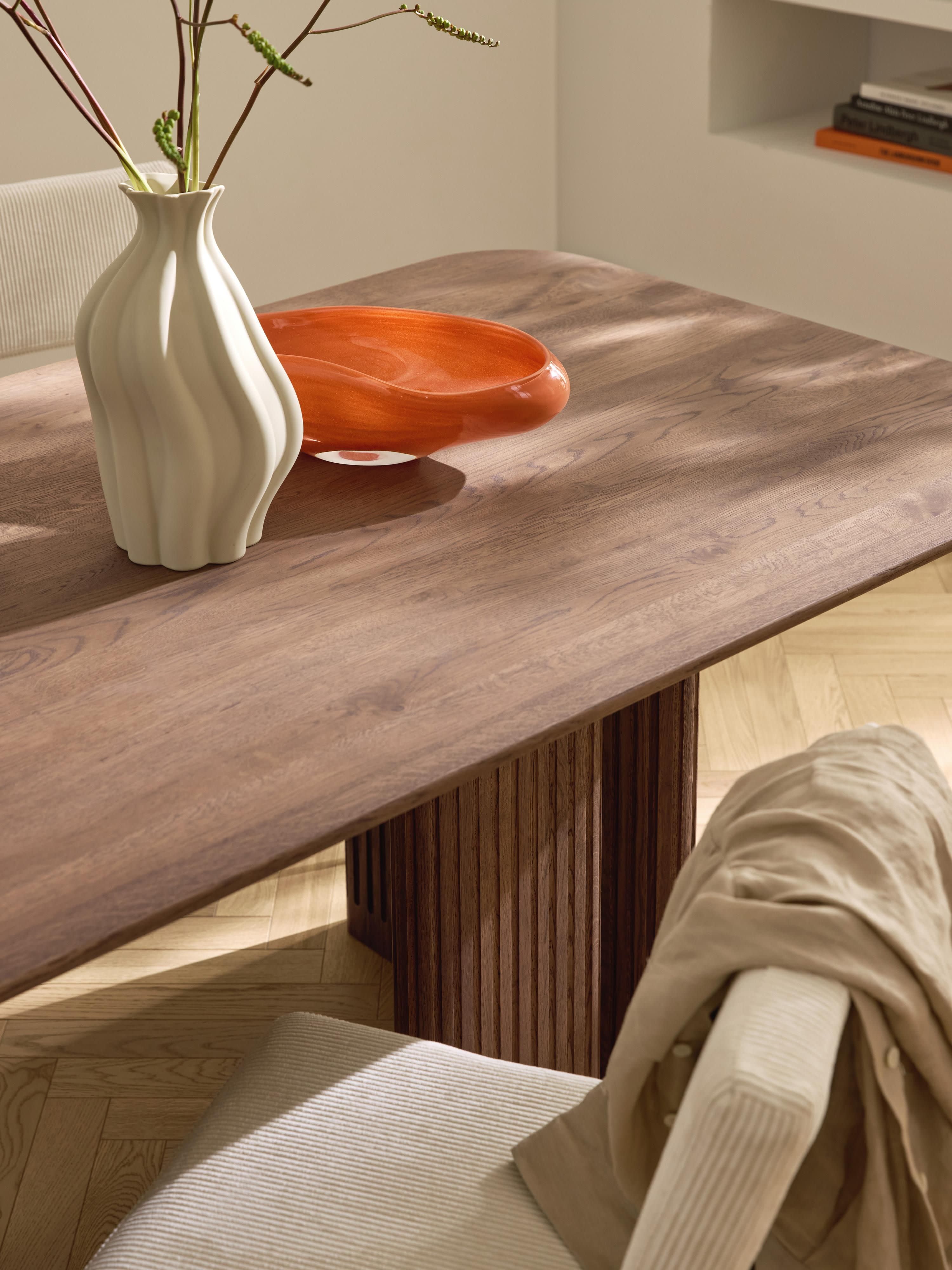 Jolka Oak Wood Dining Table, in various sizes
