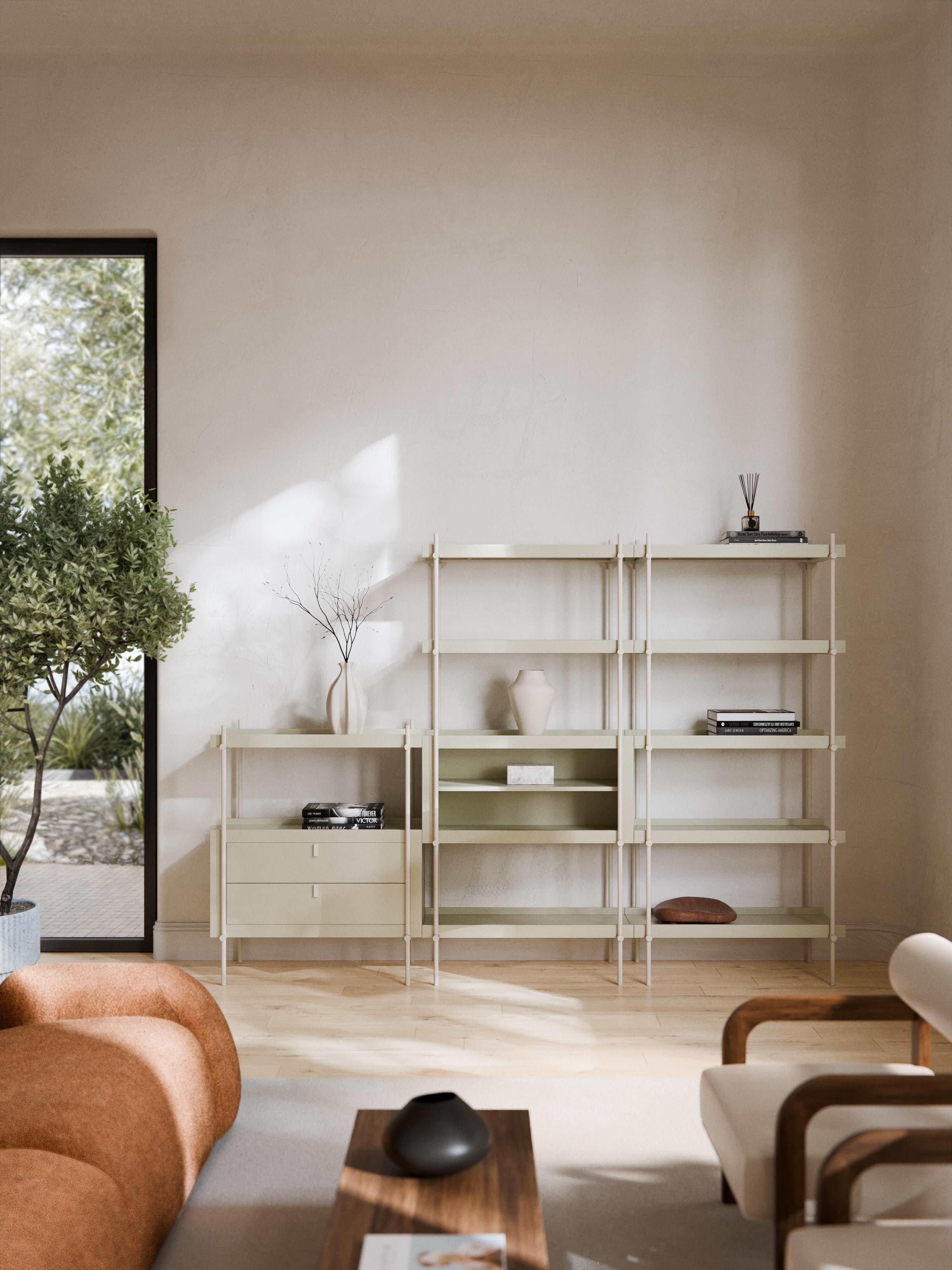 Rio Shelving Unit with Drawers