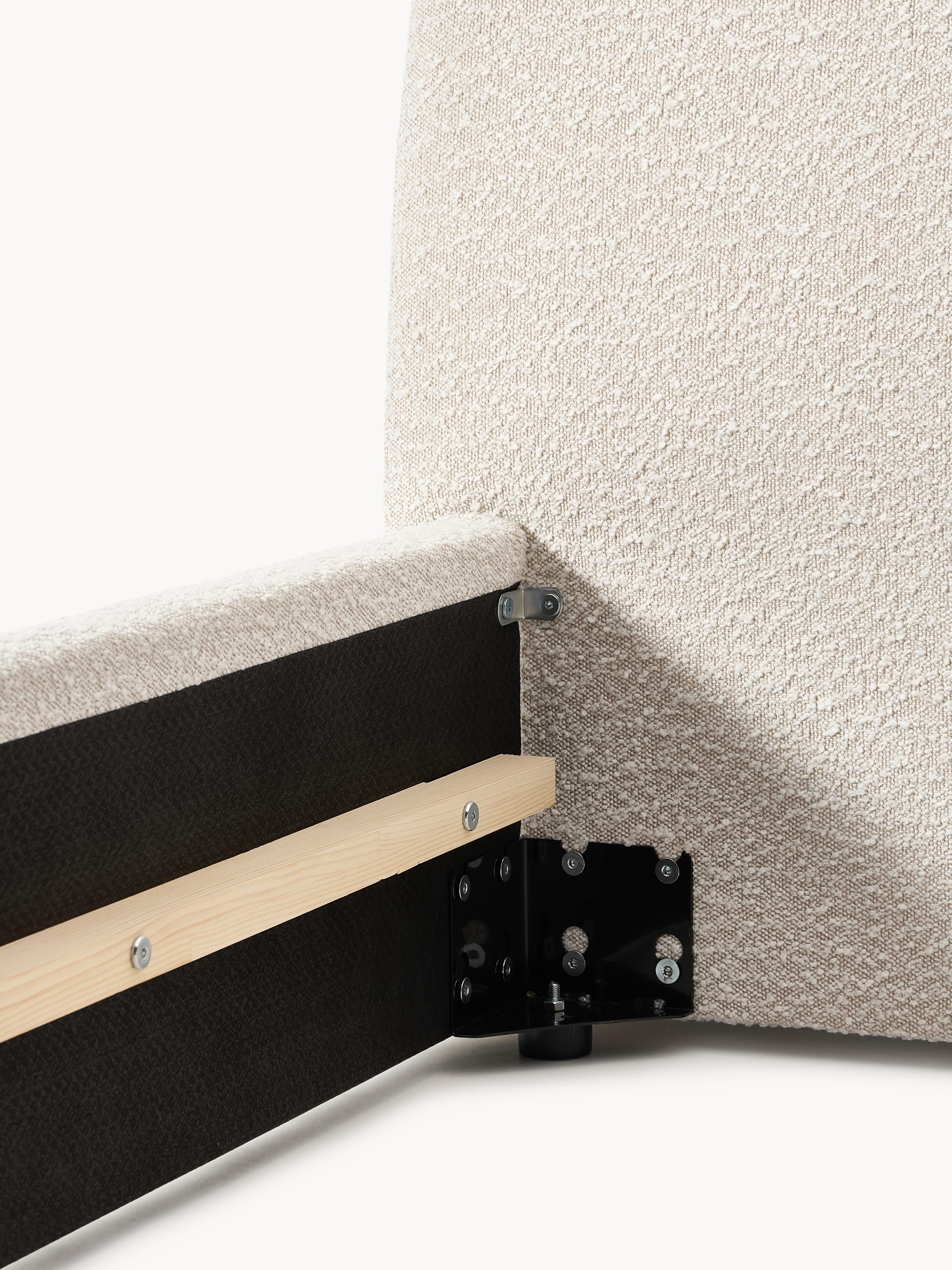 Cloud Upholstered Bouclé Bed