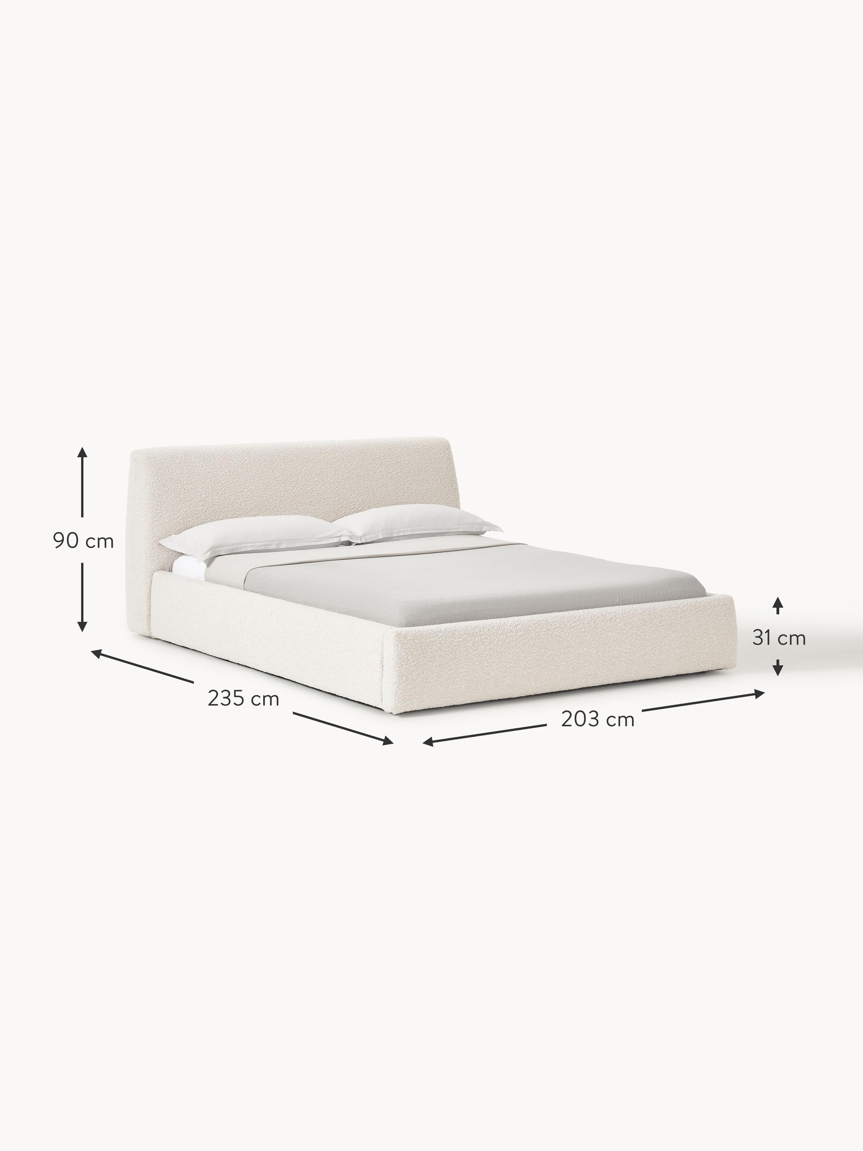 Cloud Upholstered Bouclé Bed