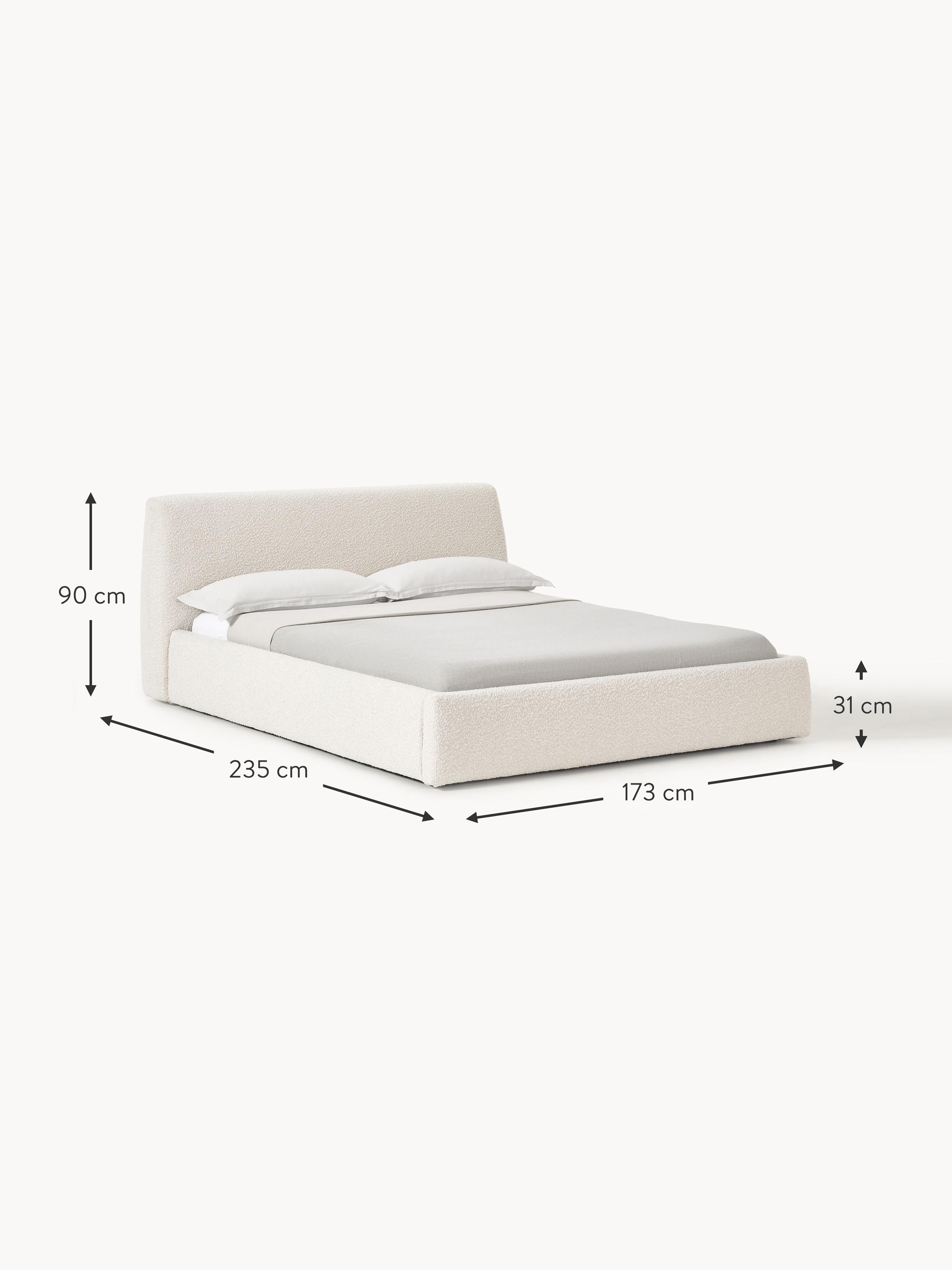 Cloud Upholstered Bouclé Bed