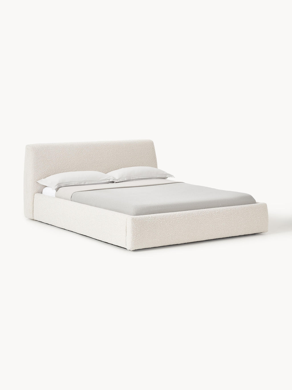 Cloud Upholstered Bouclé Bed