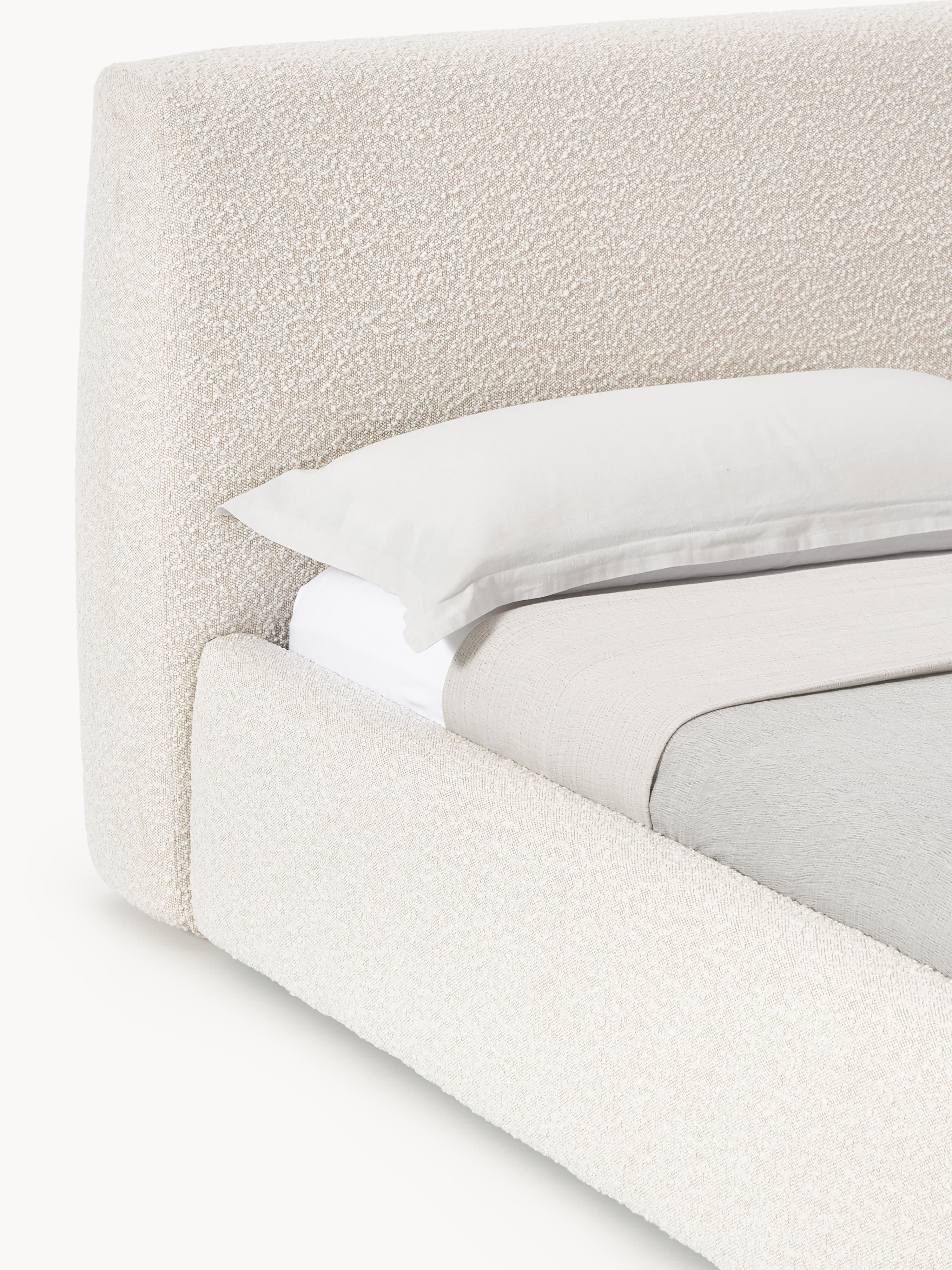 Cloud Upholstered Bouclé Bed