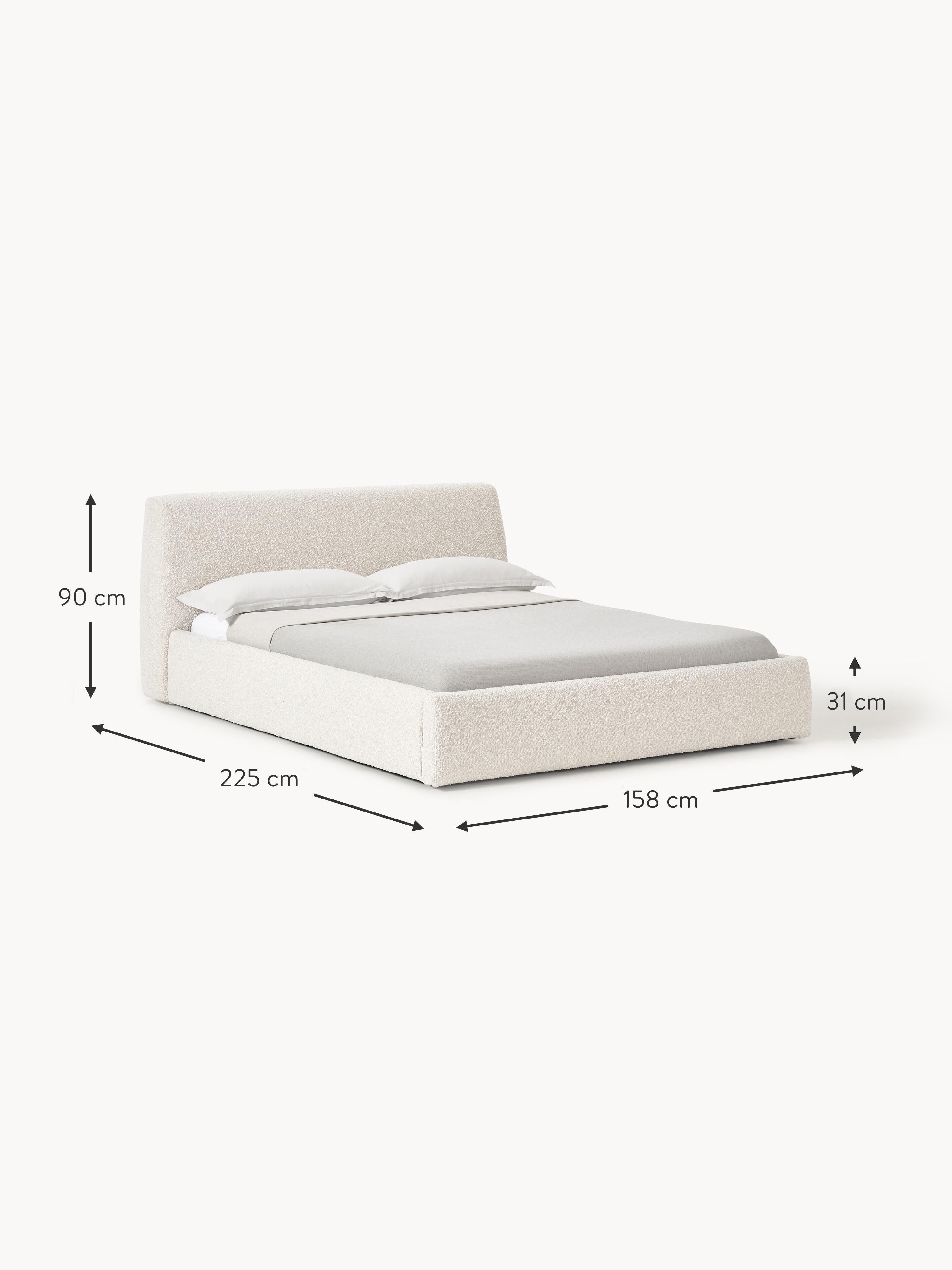 Cloud Upholstered Bouclé Bed
