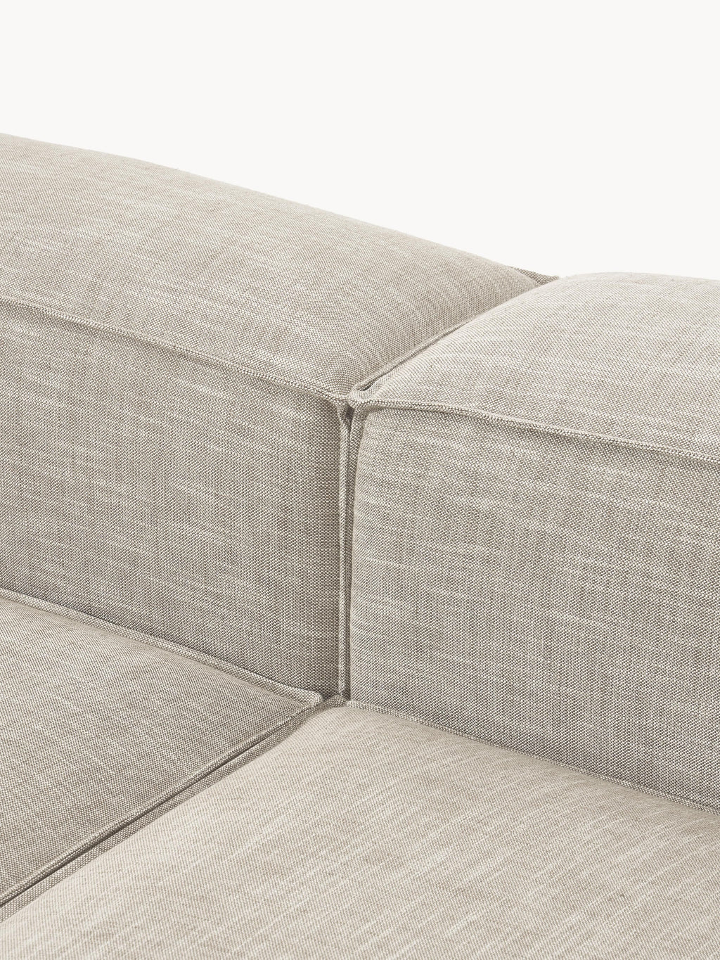 Lennon Linen Blend Modular Ottoman