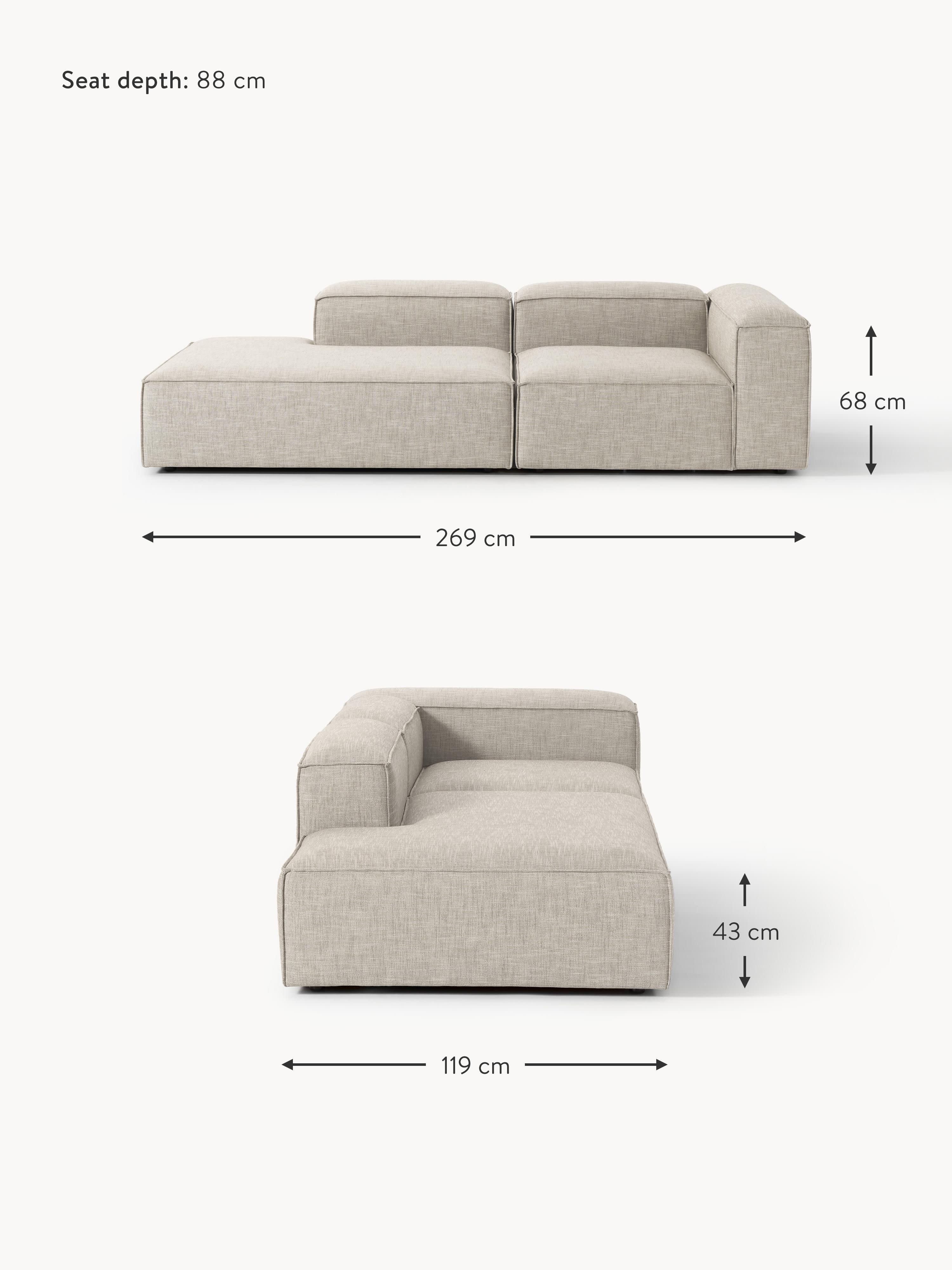 Lennon Linen Blend Modular Ottoman