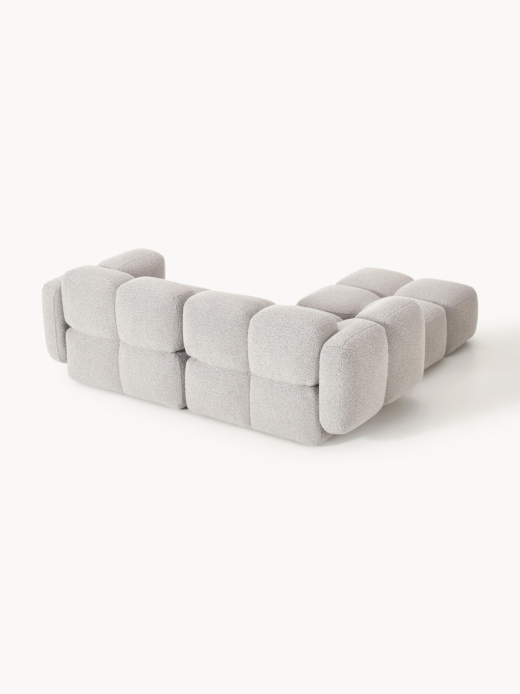Tayla Bouclé Modular Sofa (2-seater) with Ottoman (left/right)