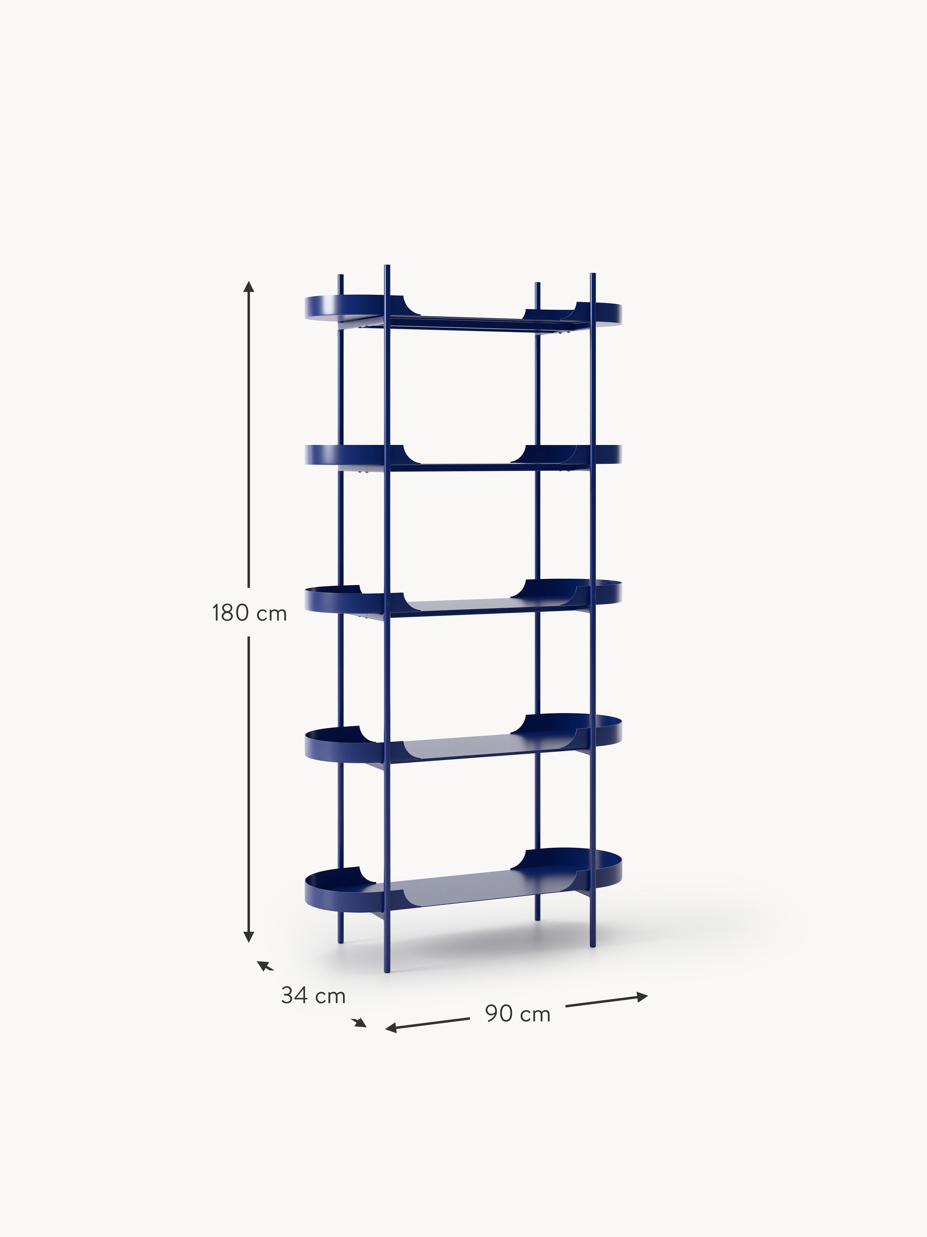 Taru Tall Metal Shelving Unit