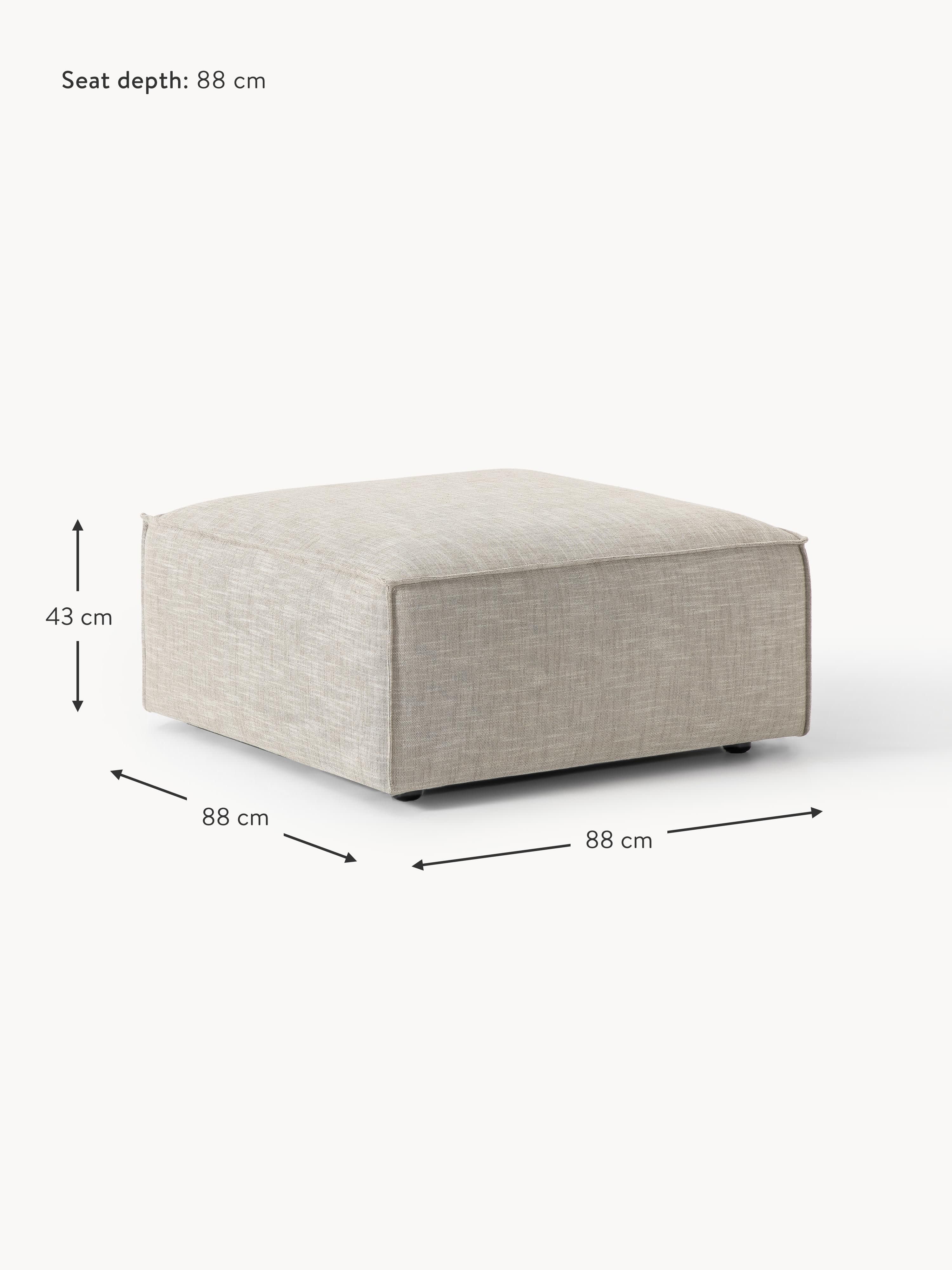 Lennon Linen Blend Ottoman