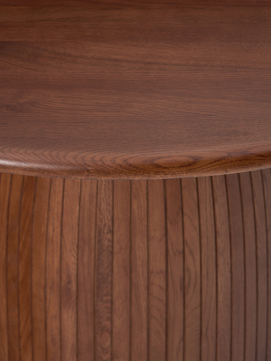 Nelly Round Dining Table with Groove Structure, in various sizes