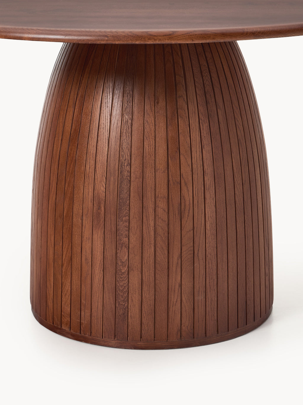 Nelly Round Dining Table with Groove Structure, in various sizes
