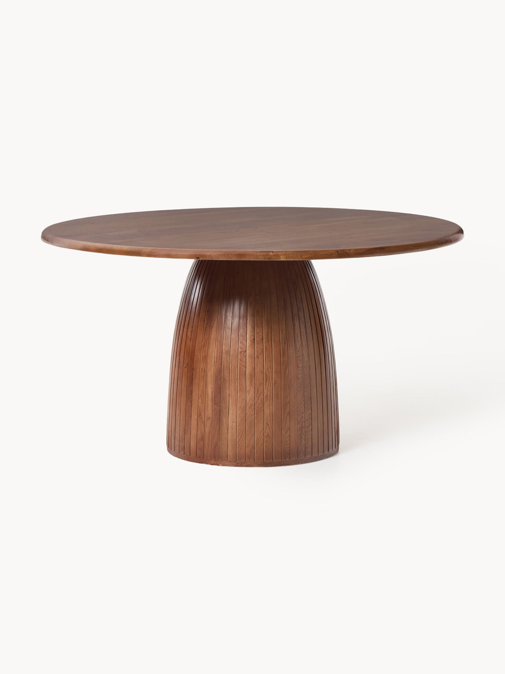 Nelly Round Dining Table with Groove Structure, in various sizes