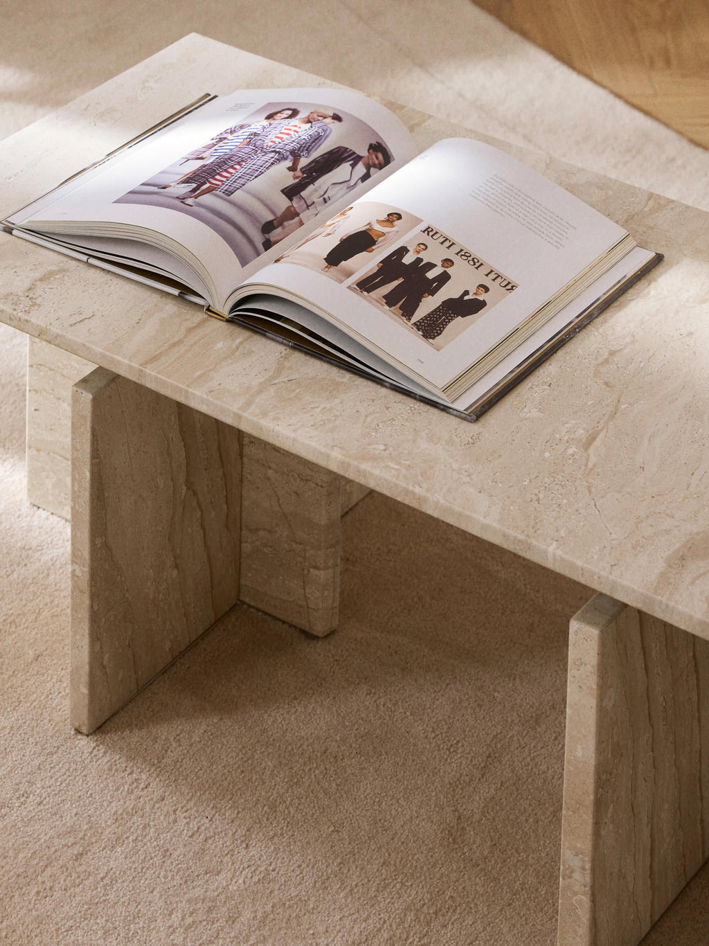 Marisa Travertine Coffee Table