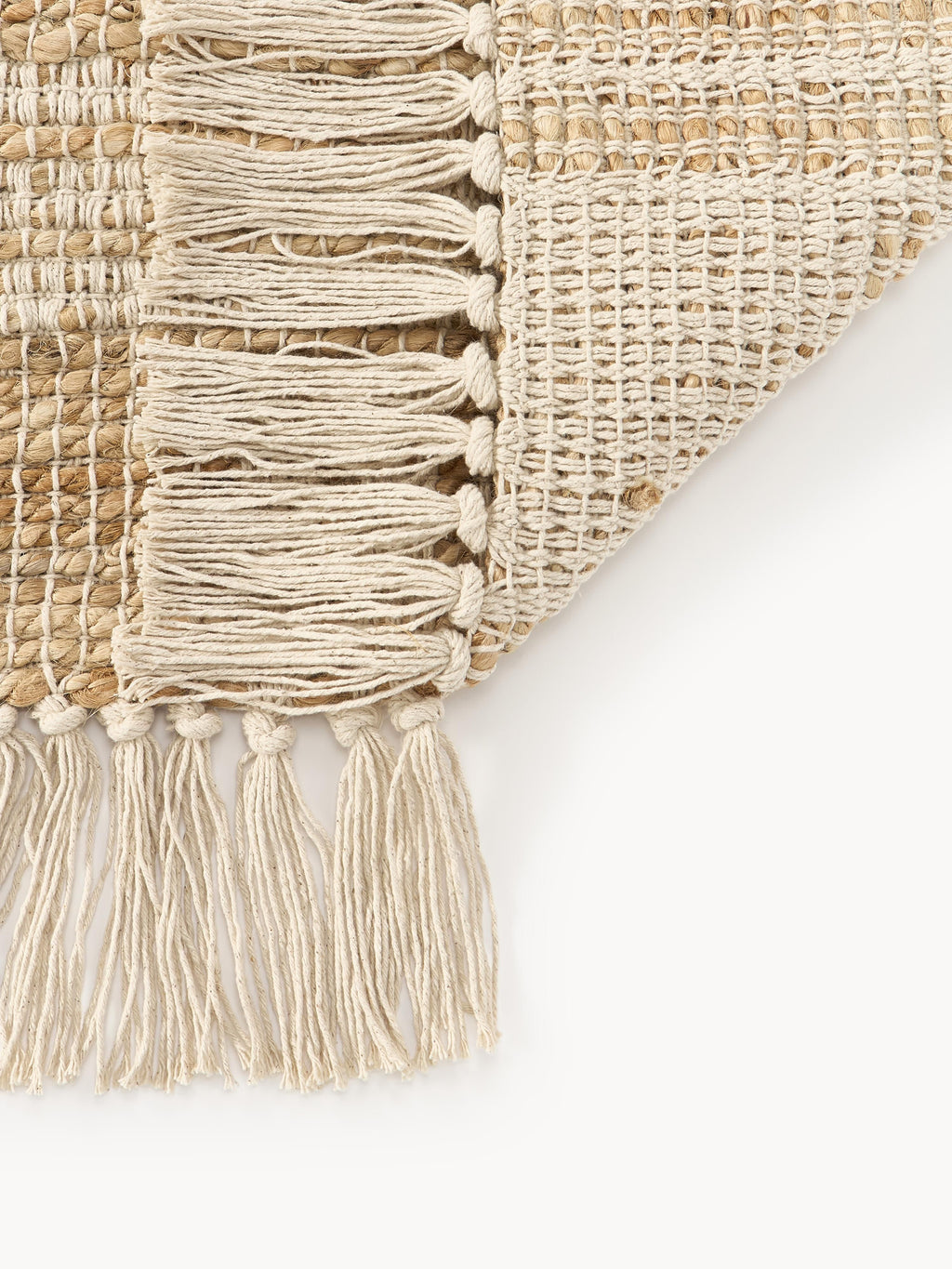 Almir Handwoven Jute Rug with Fringes