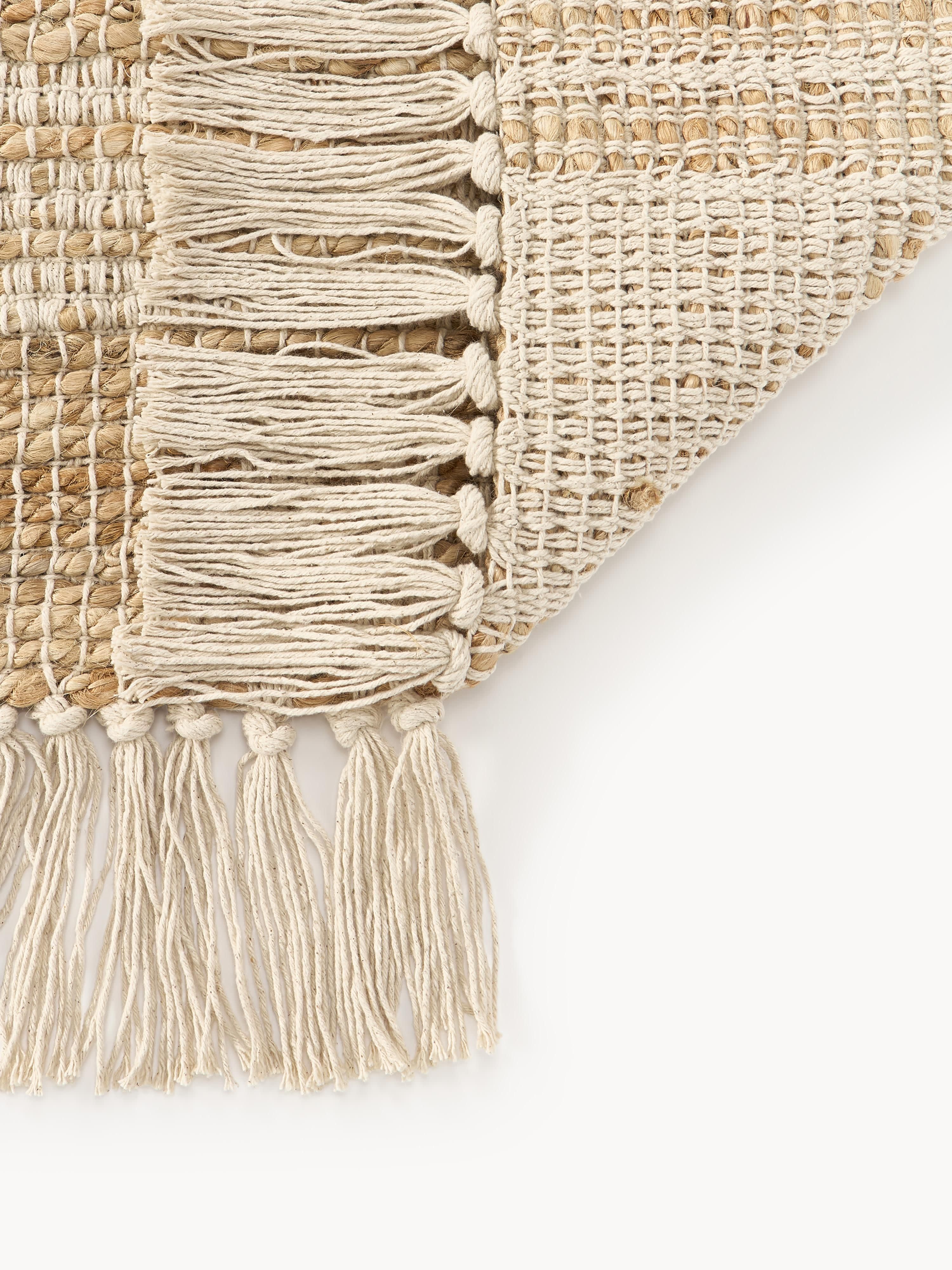 Almir Handwoven Jute Rug with Fringes