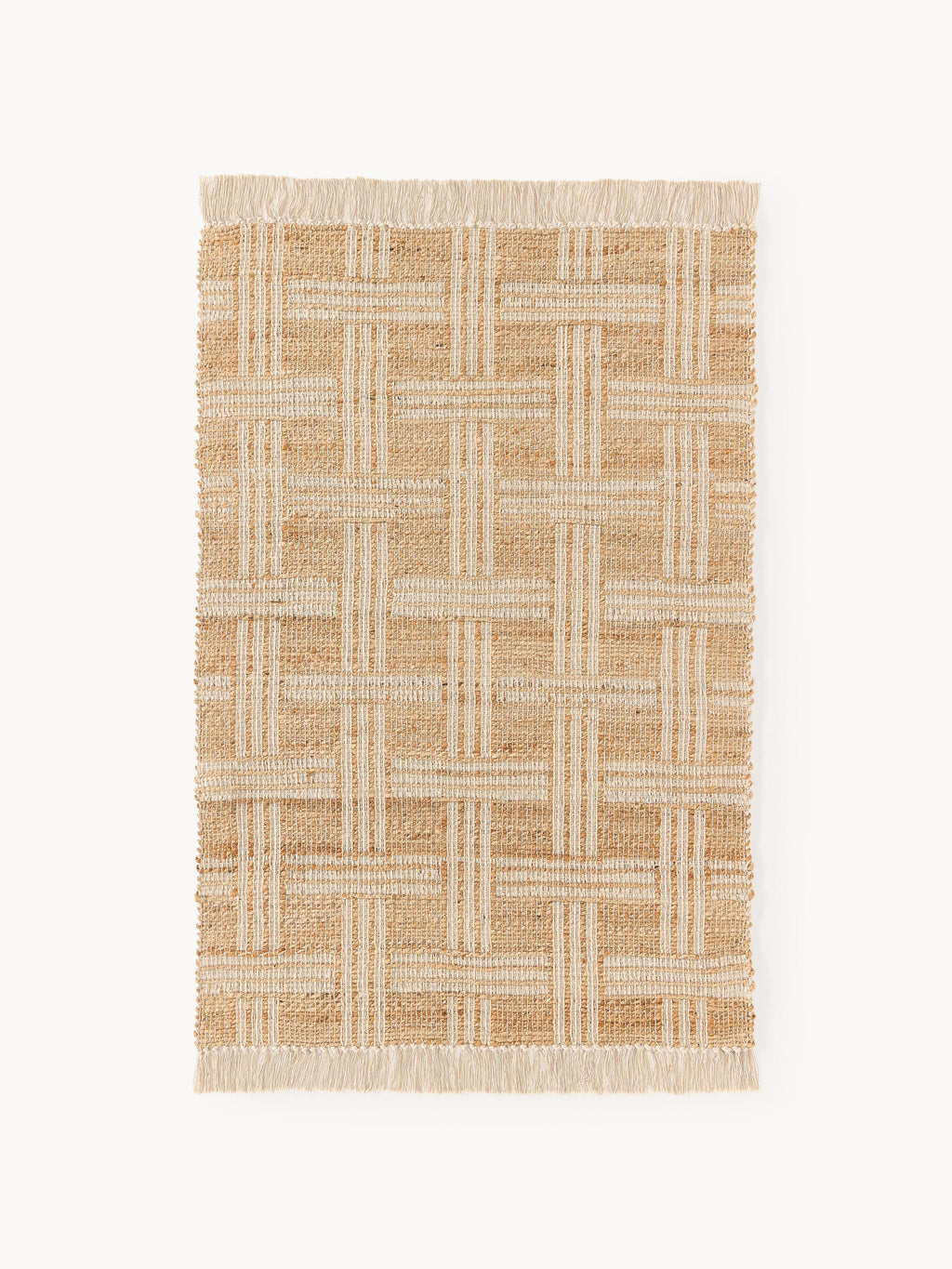 Gallery image 1 - Handwoven Jute Rug Almir with Fringes