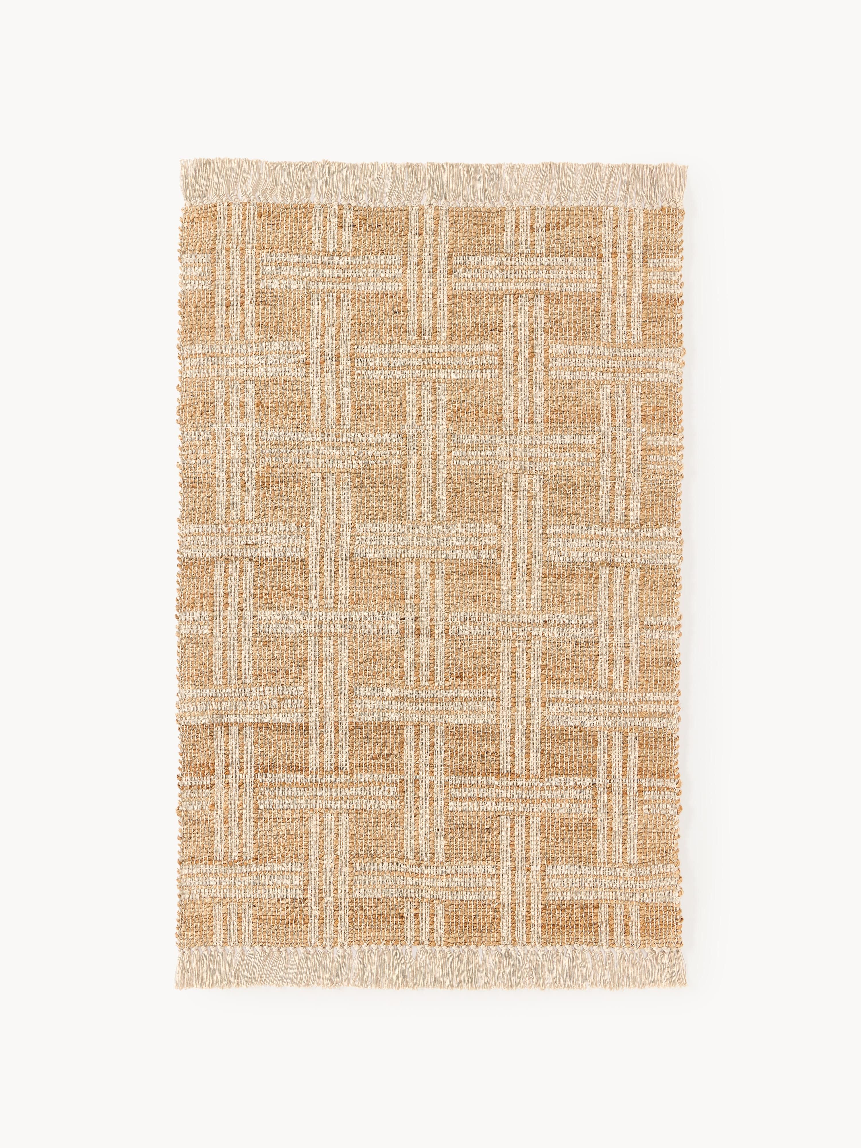 Gallery image 1 - Handwoven Jute Rug Almir with Fringes