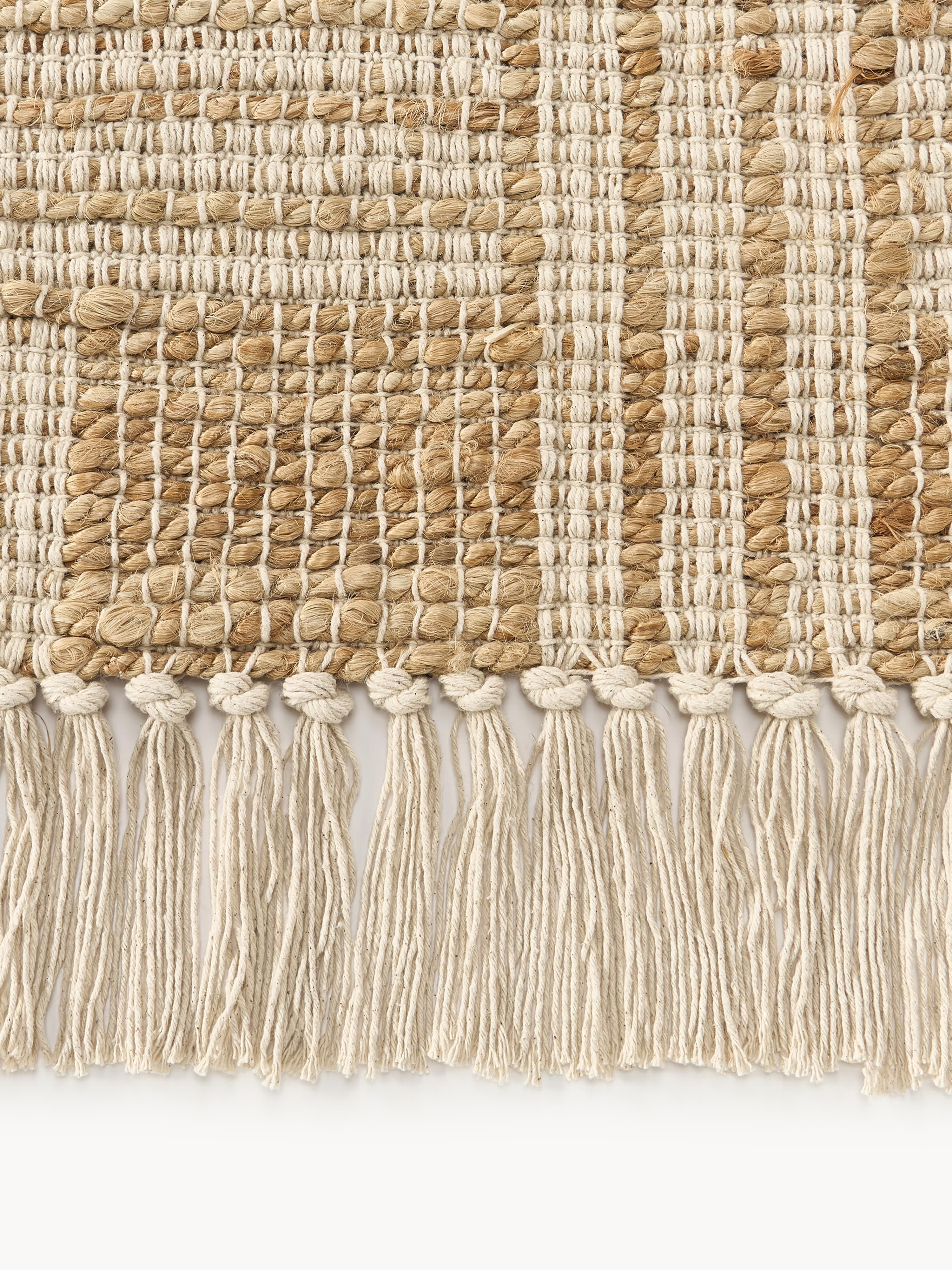 Almir Handwoven Jute Rug with Fringes