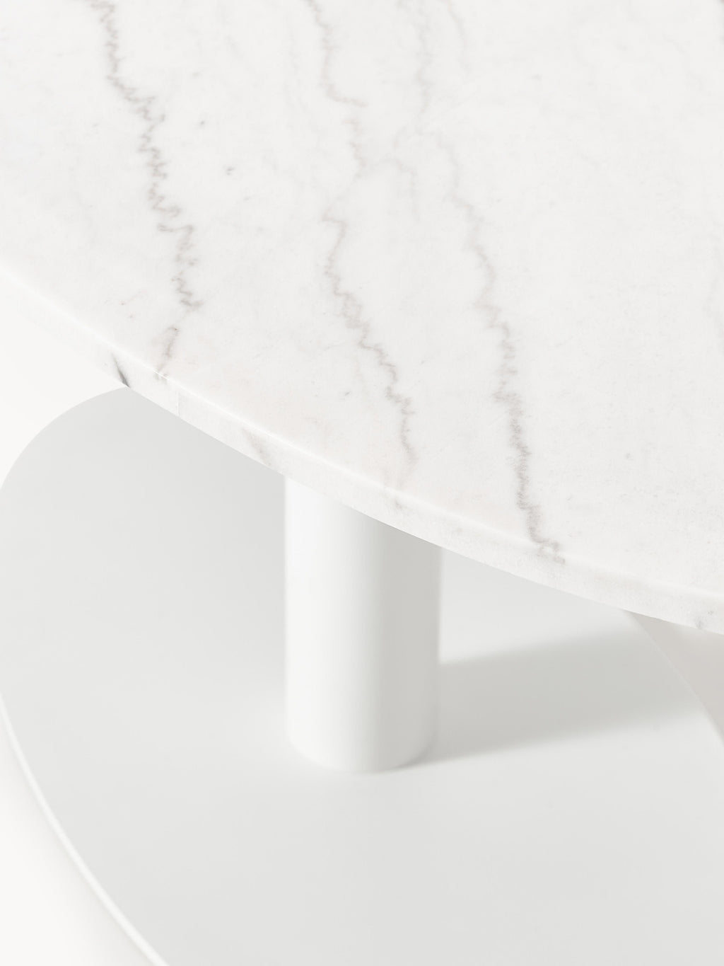 Miley Oval Marble Dining Table, 180 x 90 cm