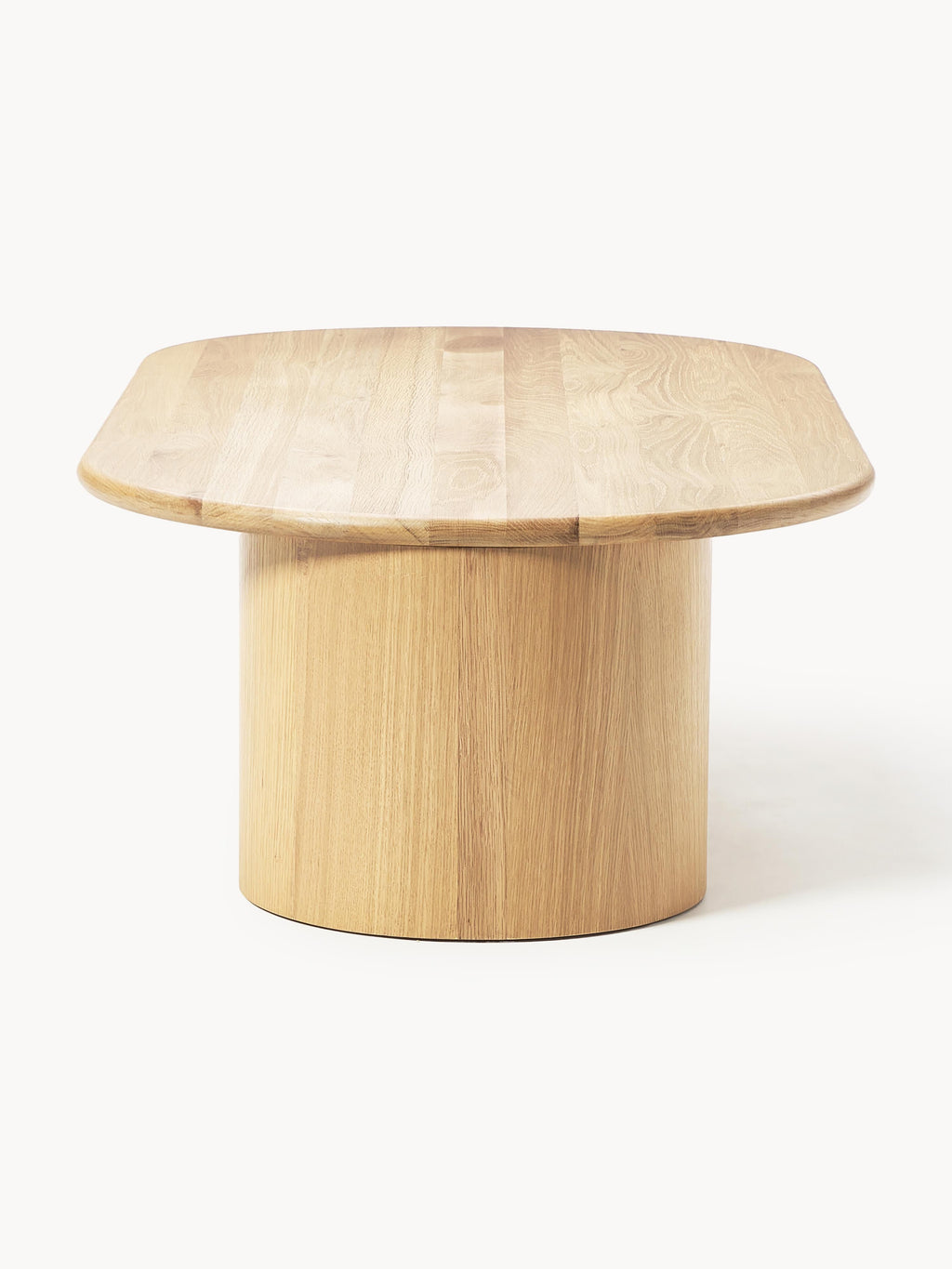 Didi Oval Oak Wood Coffee Table