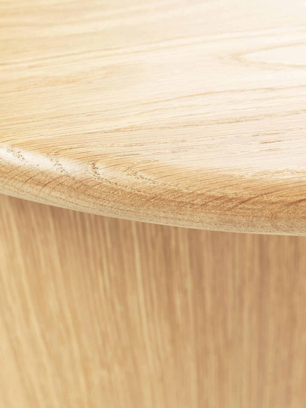 Didi Oval Oak Wood Coffee Table