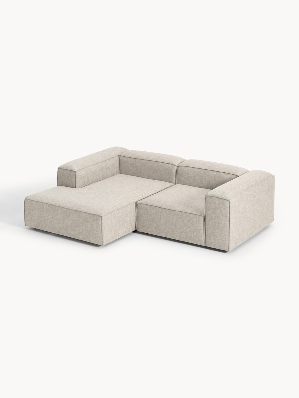 Lennon Linen Blend Modular Corner Sofa (3-seater)