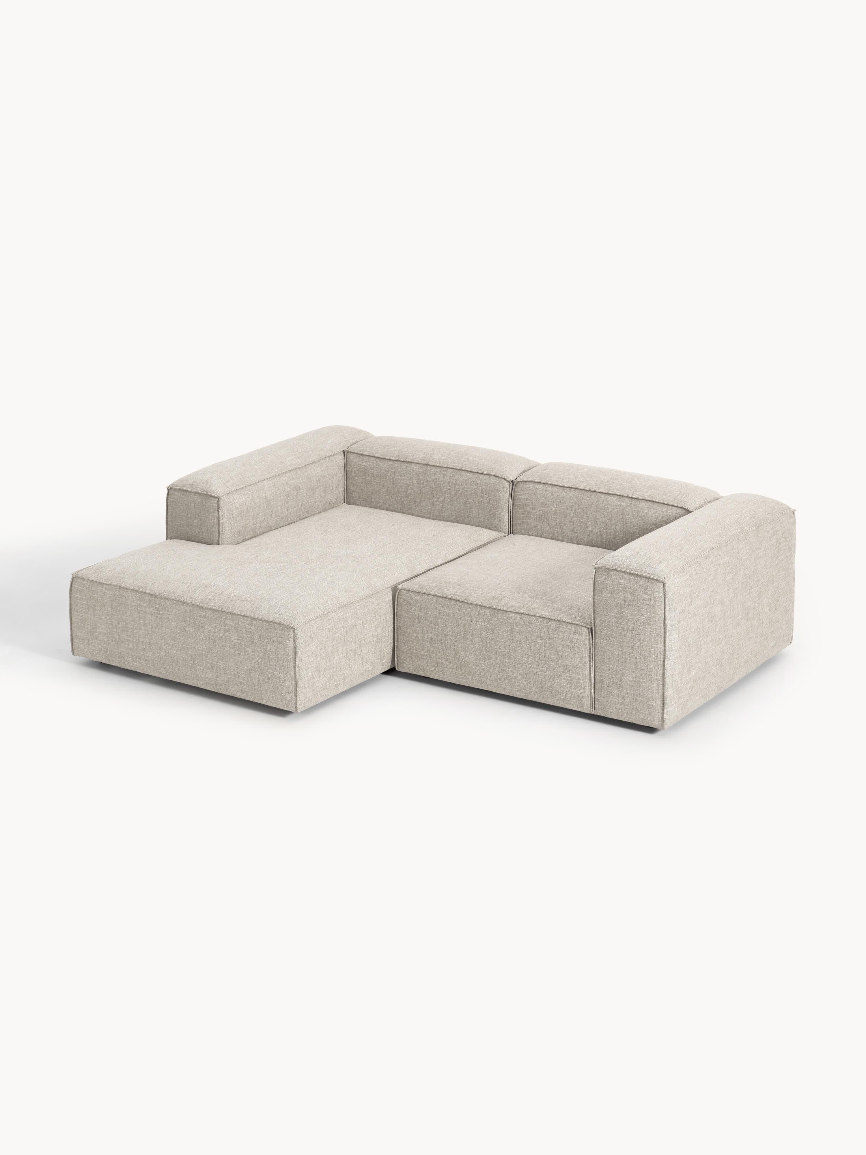 Lennon Linen Blend Modular Corner Sofa (3-seater)