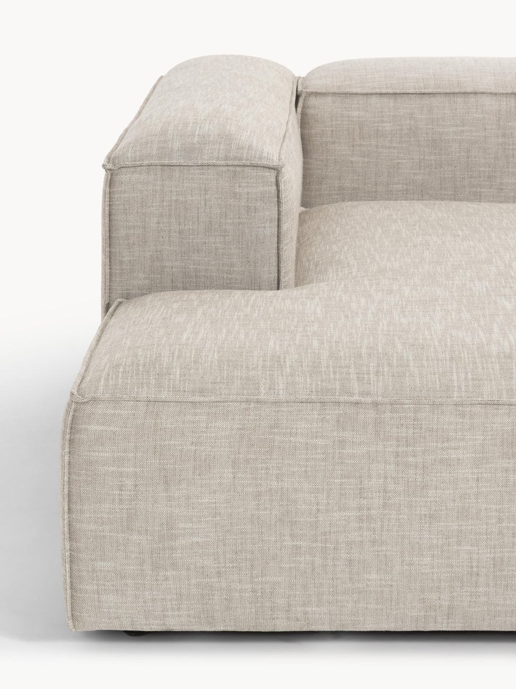 Lennon Linen Blend Modular Corner Sofa (3-seater)
