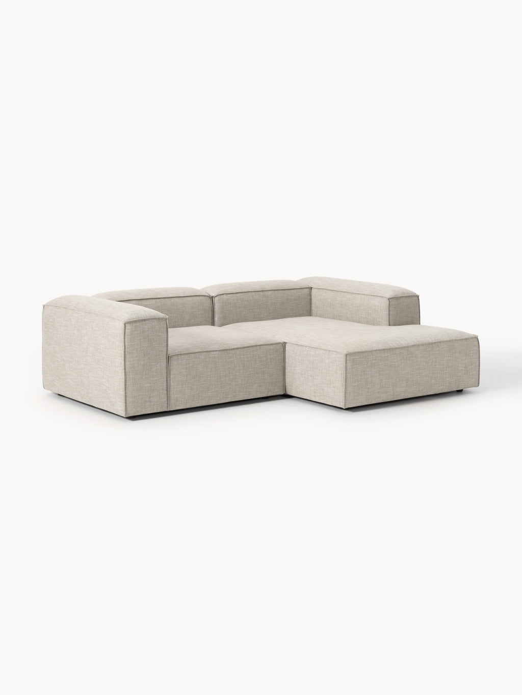Lennon Linen Blend Modular Corner Sofa (3-seater)
