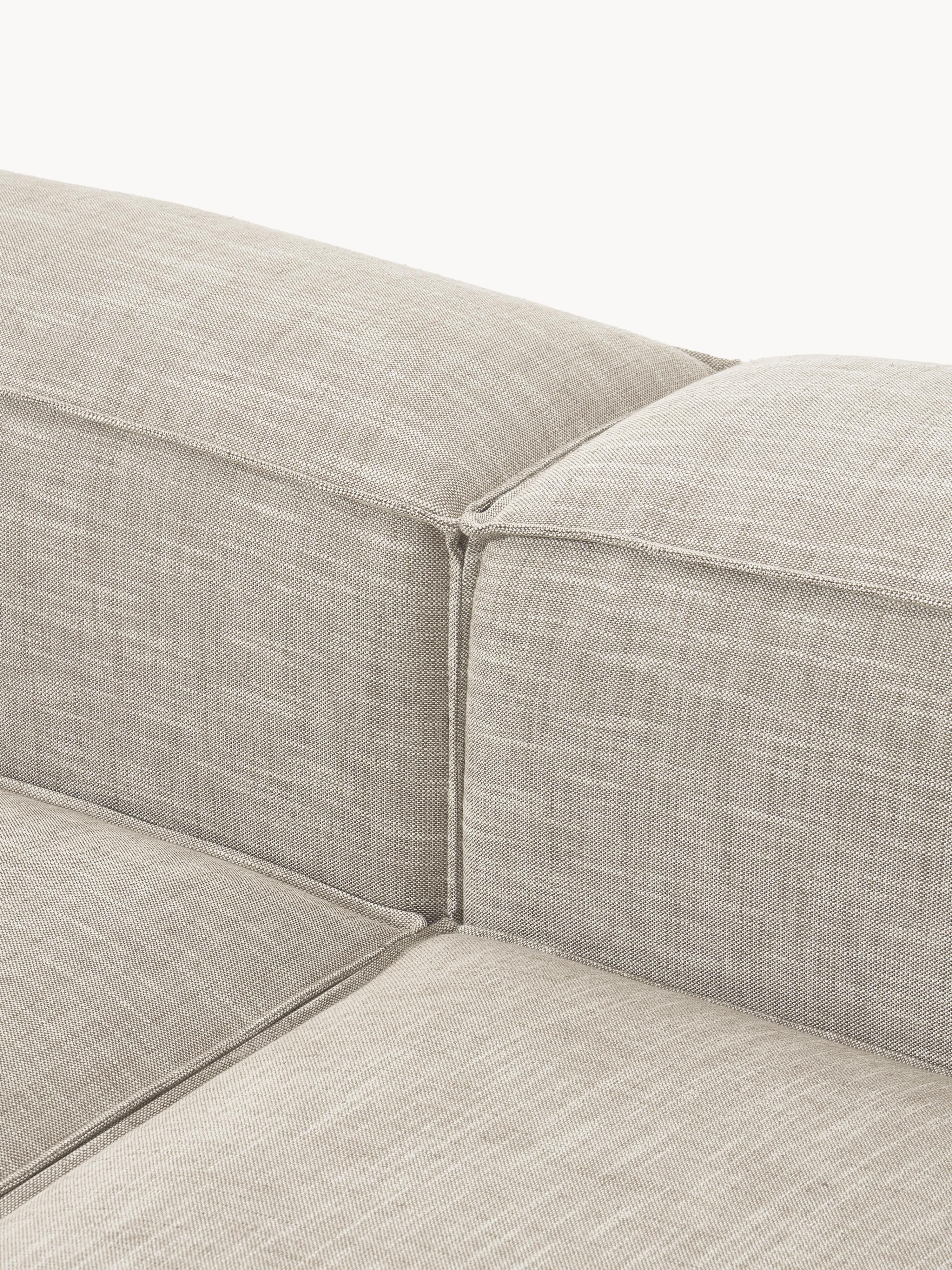 Lennon Linen Blend Modular Corner Sofa (3-seater)