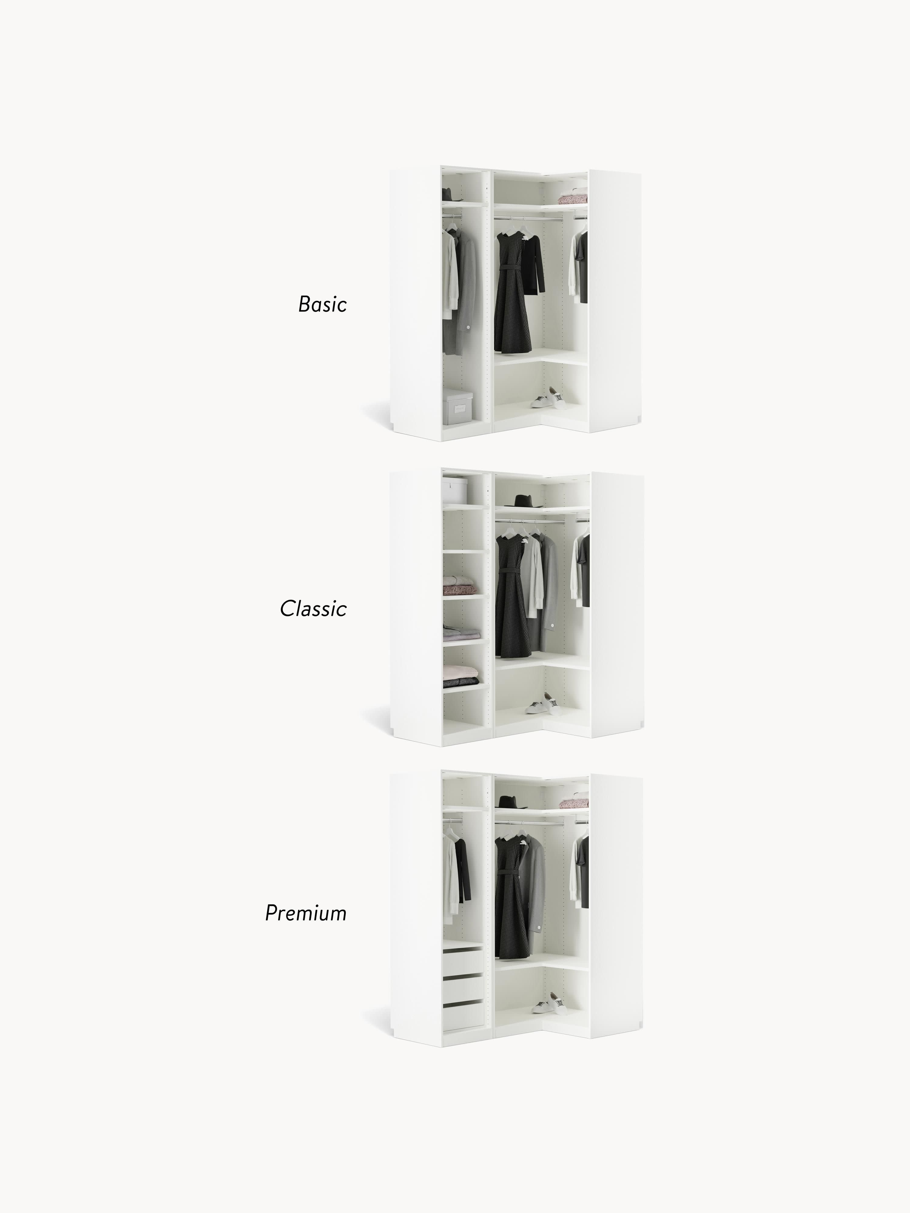 Simone Modular Corner Wardrobe, 115 cm Wide