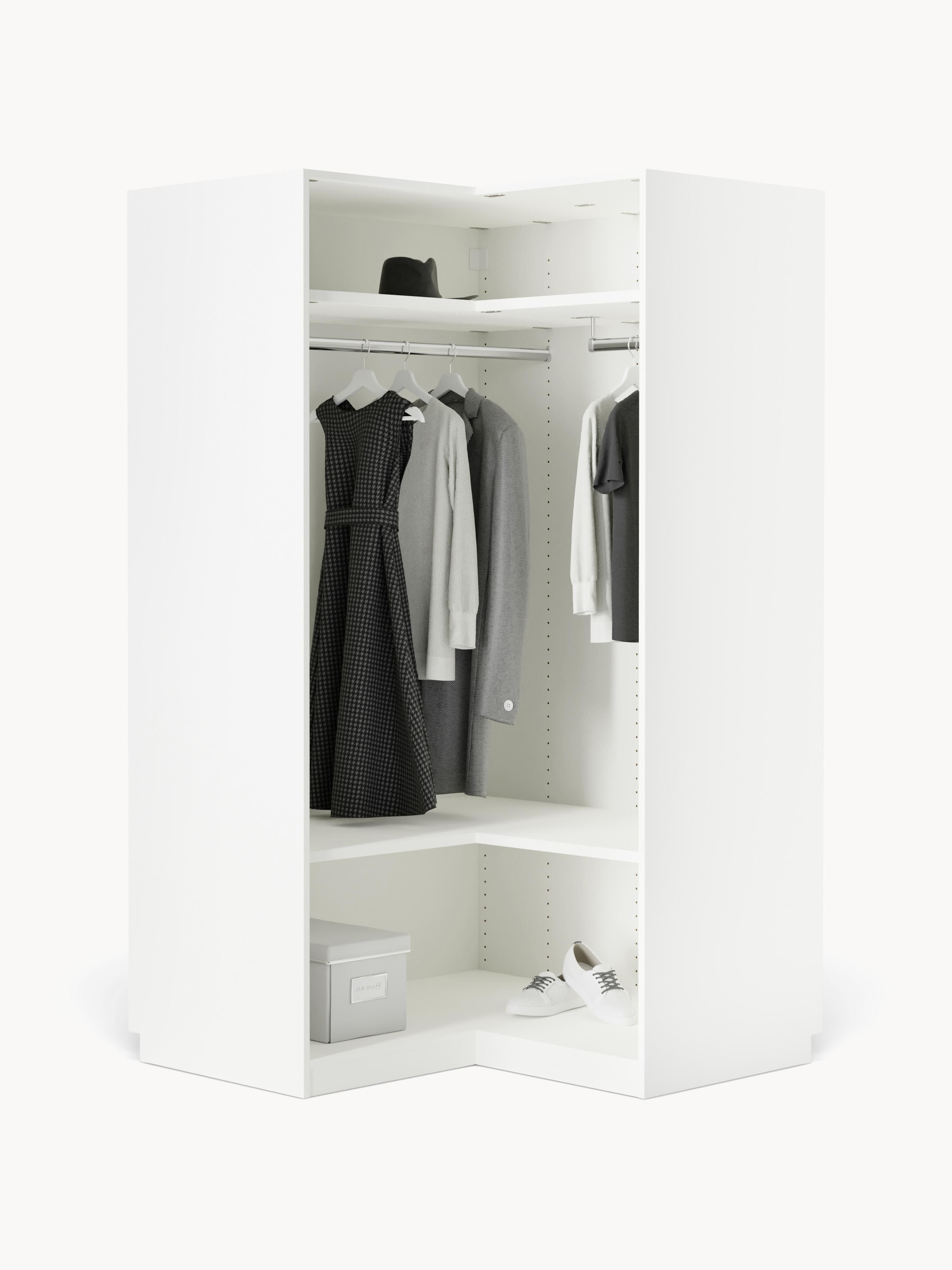Simone Modular Corner Wardrobe, 115 cm Wide