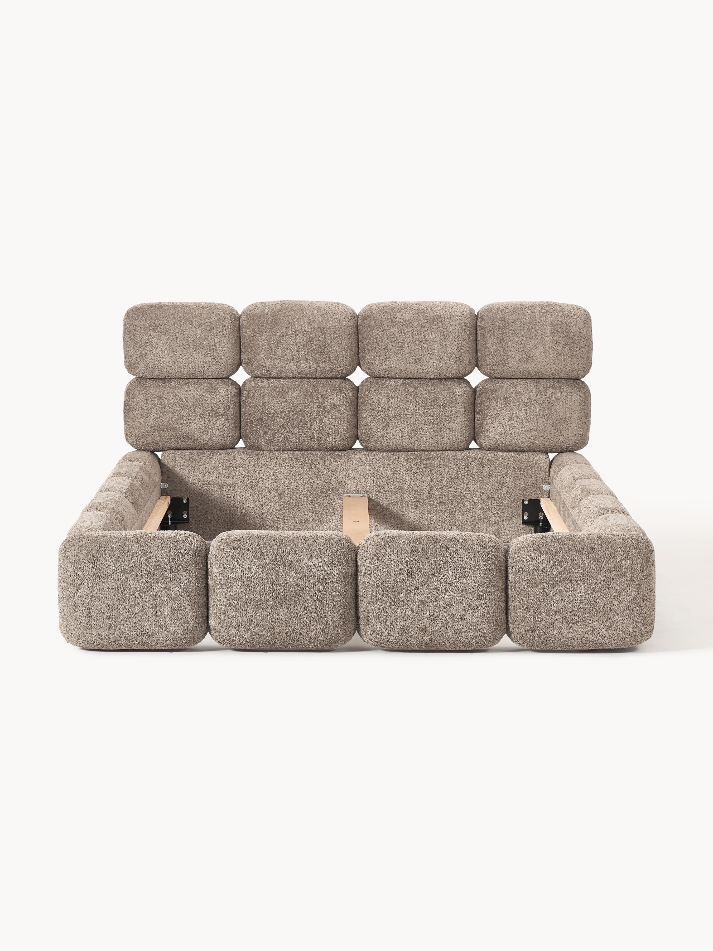 Tayla Upholstered Teddy Bouclé Bed