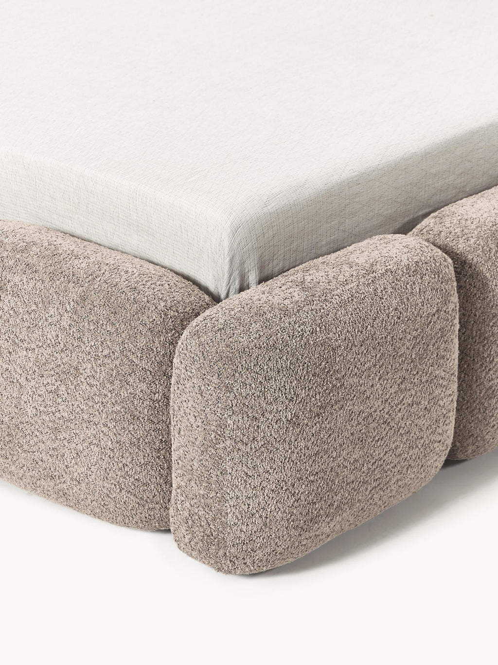 Tayla Upholstered Teddy Bouclé Bed