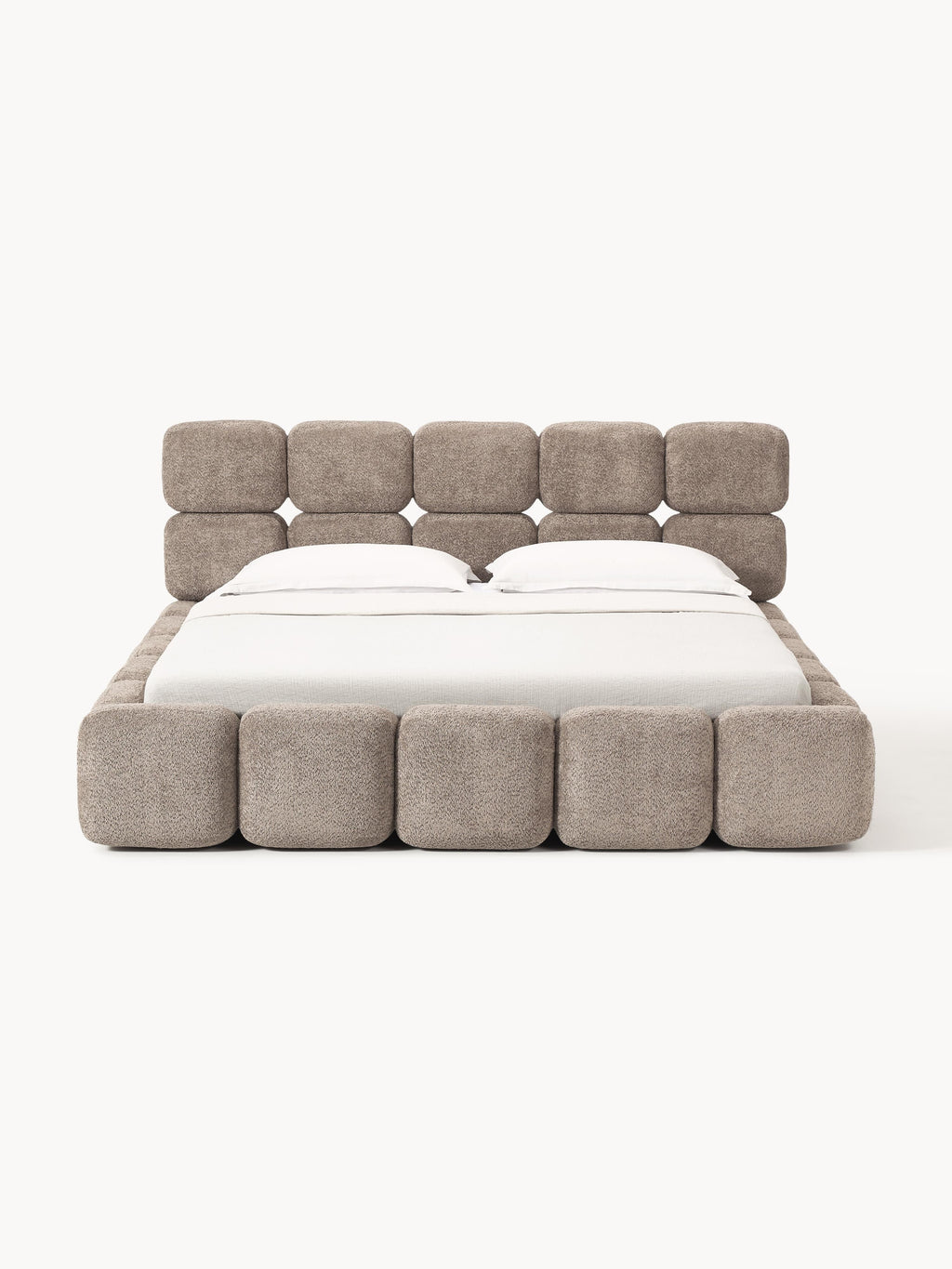 Tayla Upholstered Teddy Bouclé Bed