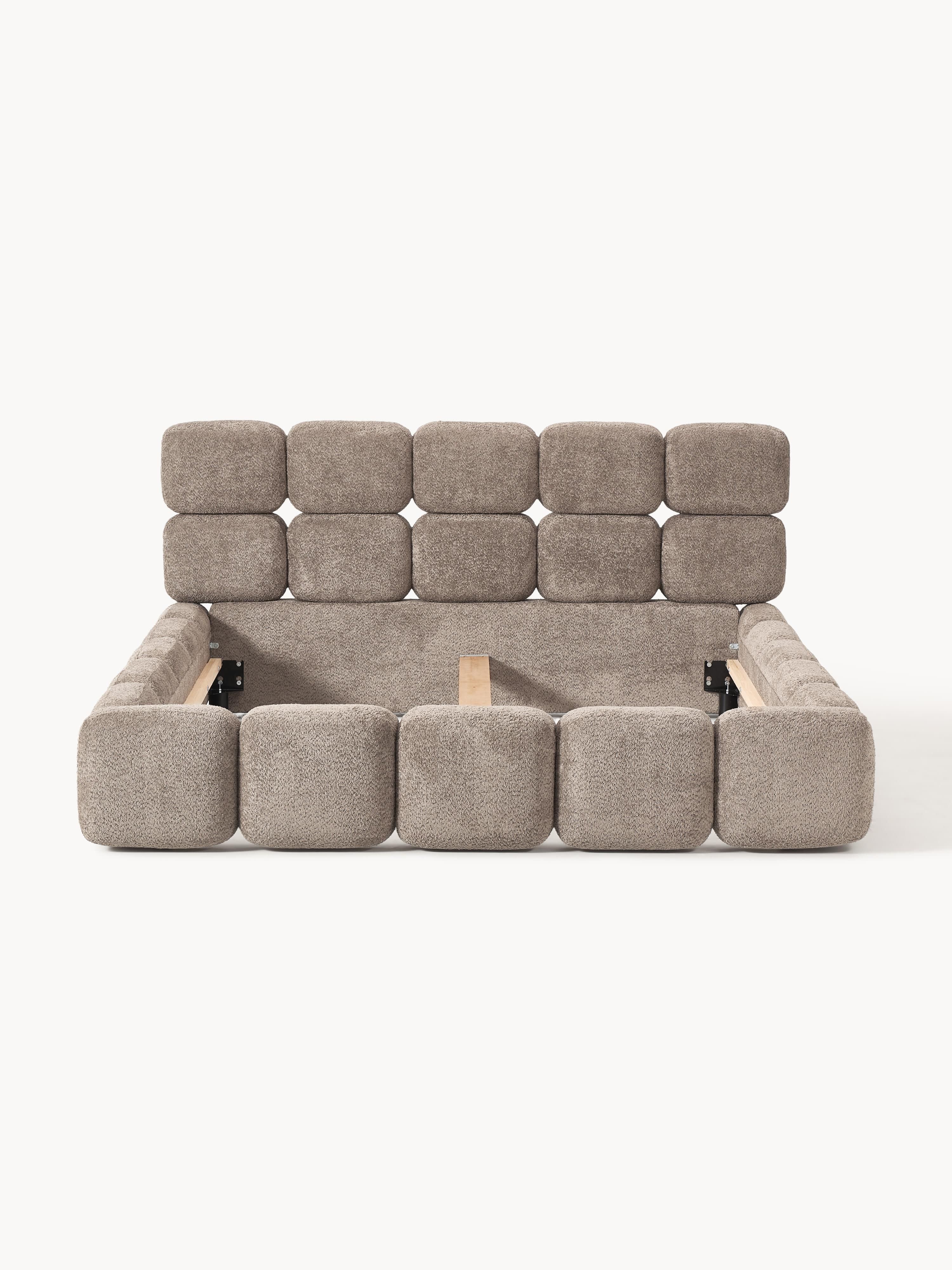 Tayla Upholstered Teddy Bouclé Bed