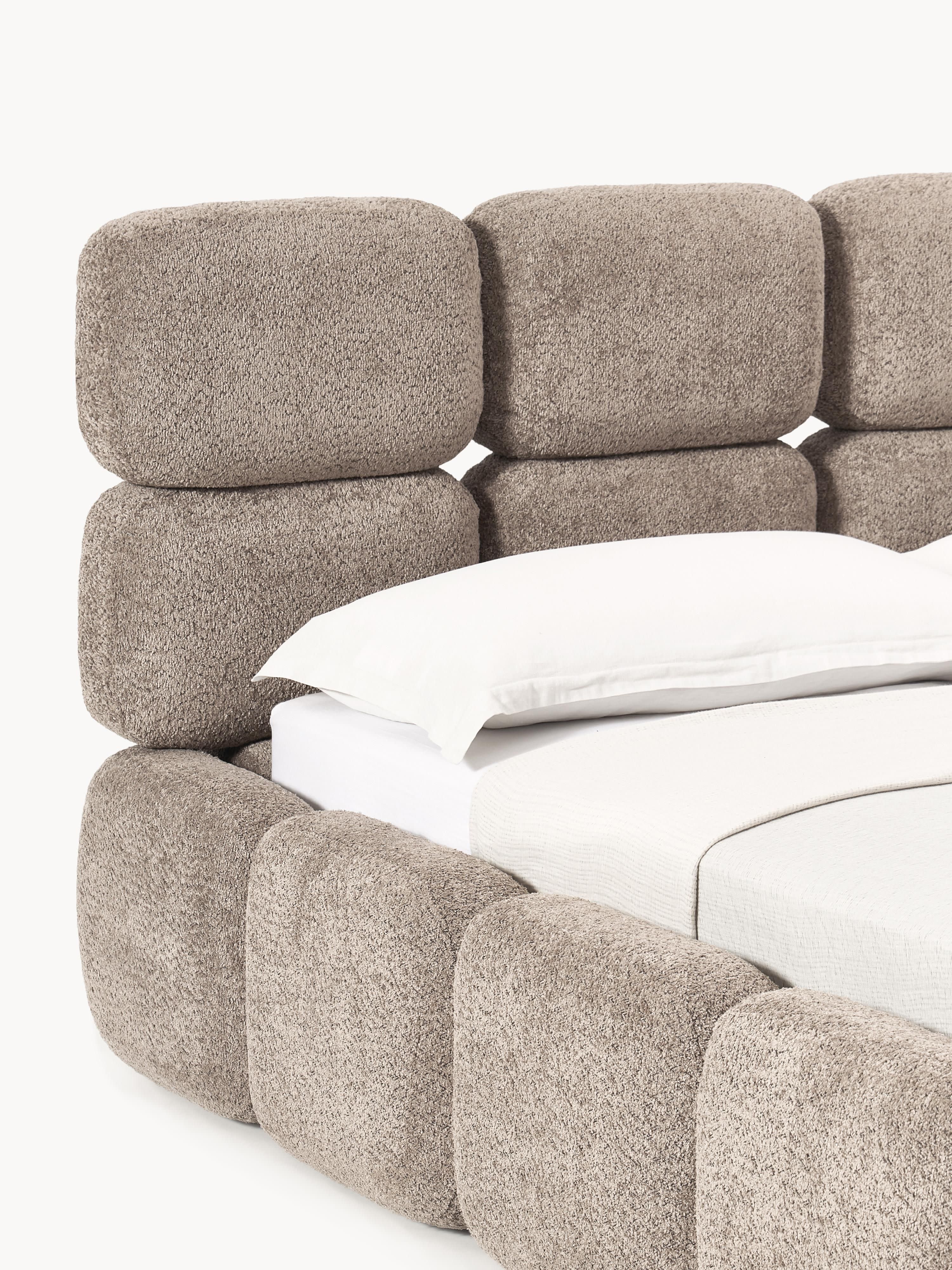 Tayla Upholstered Teddy Bouclé Bed