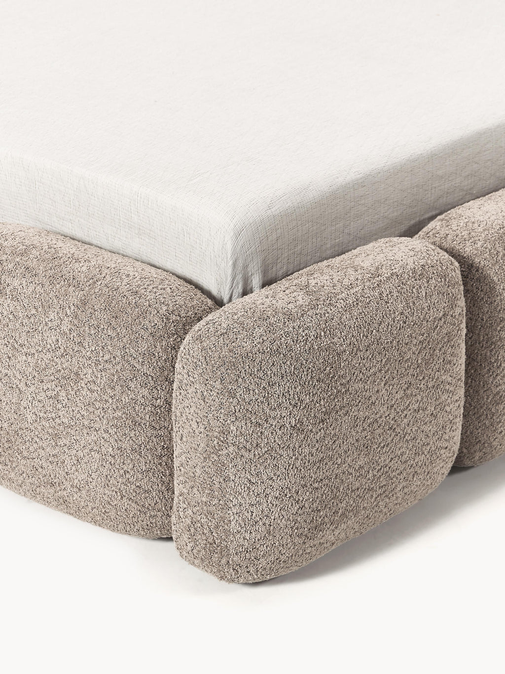 Tayla Upholstered Teddy Bouclé Bed