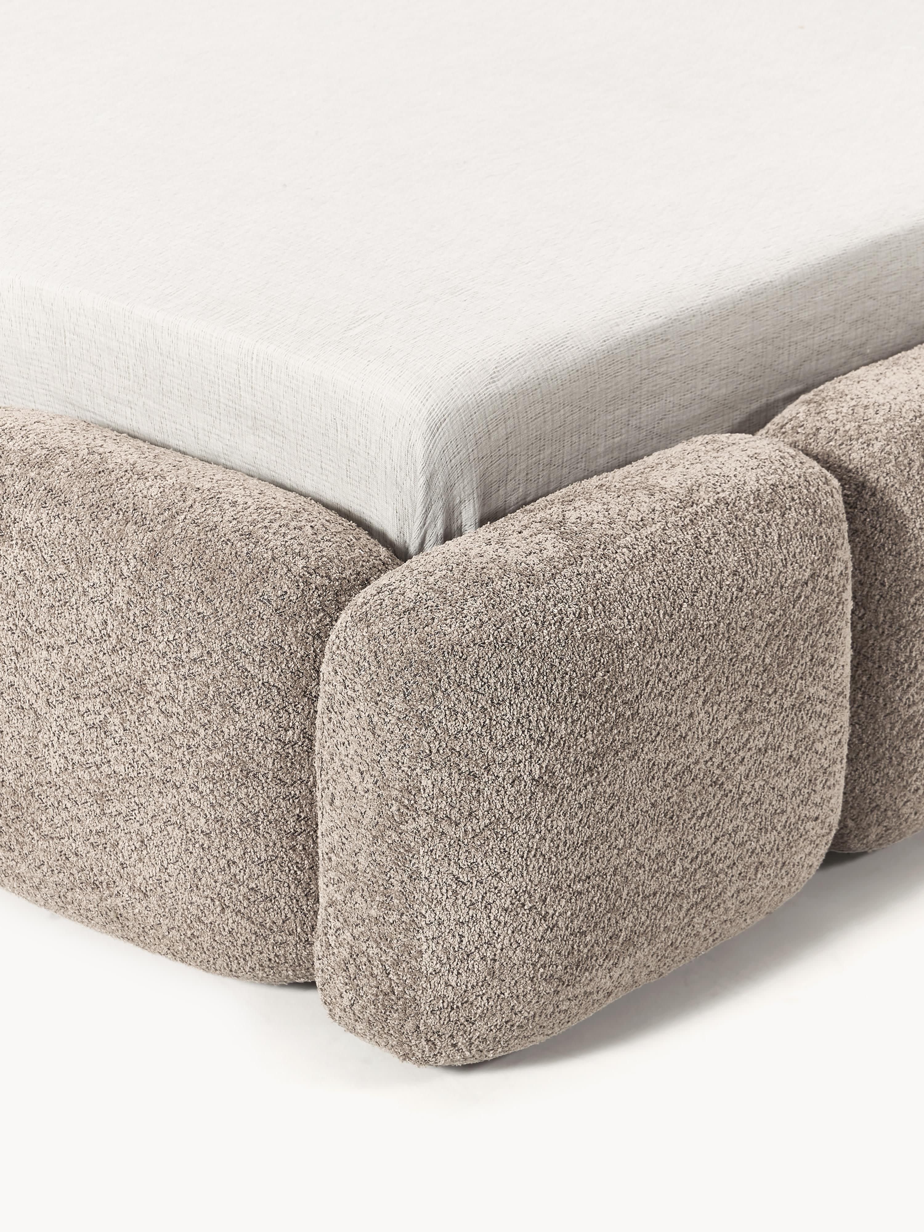 Tayla Upholstered Teddy Bouclé Bed