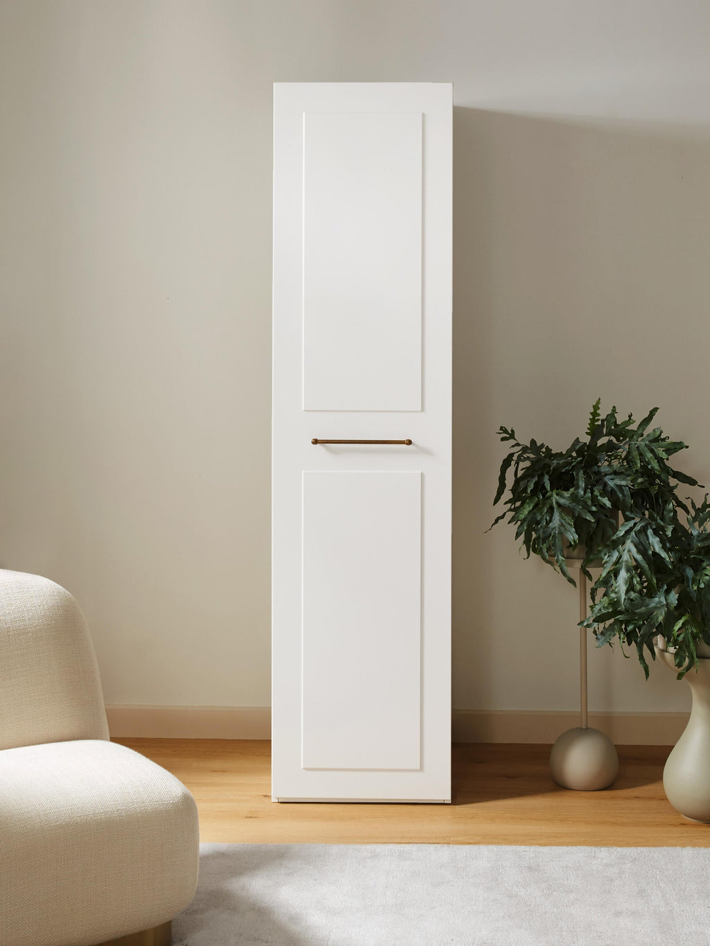 Charlotte Modular Hinged Door Wardrobe, 50 cm Wide, in various sizes