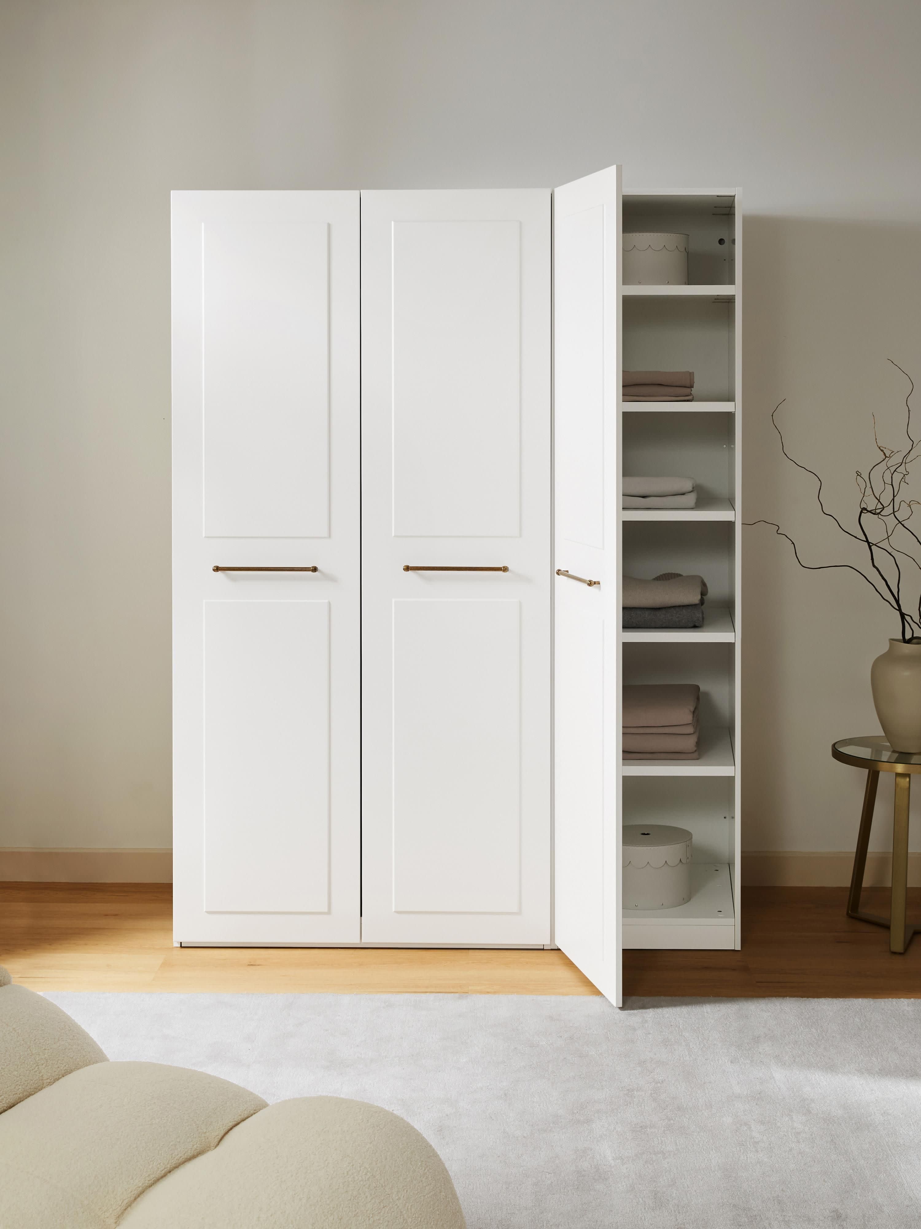 Charlotte Modular Hinged Door Wardrobe, 50 cm Wide, in various sizes