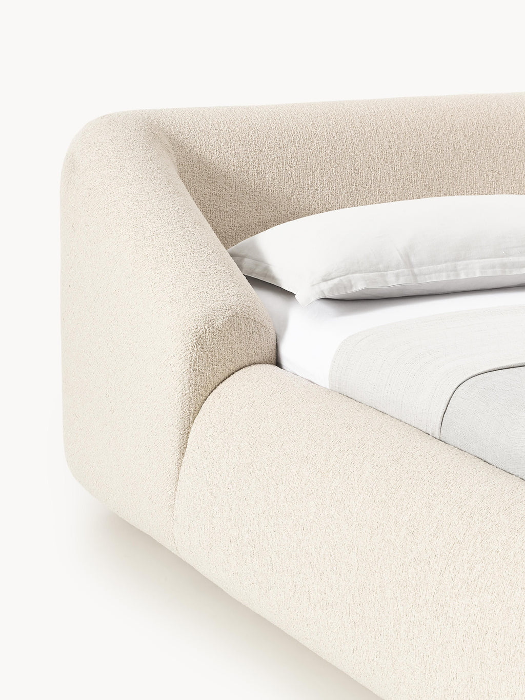 Sofia Upholstered Bouclé Bed