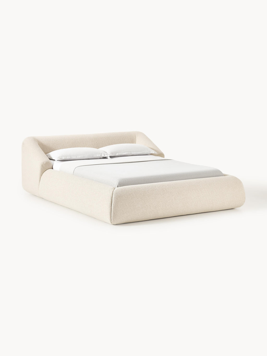 Gallery image 1 - Upholstered Bouclé Bed Sofia