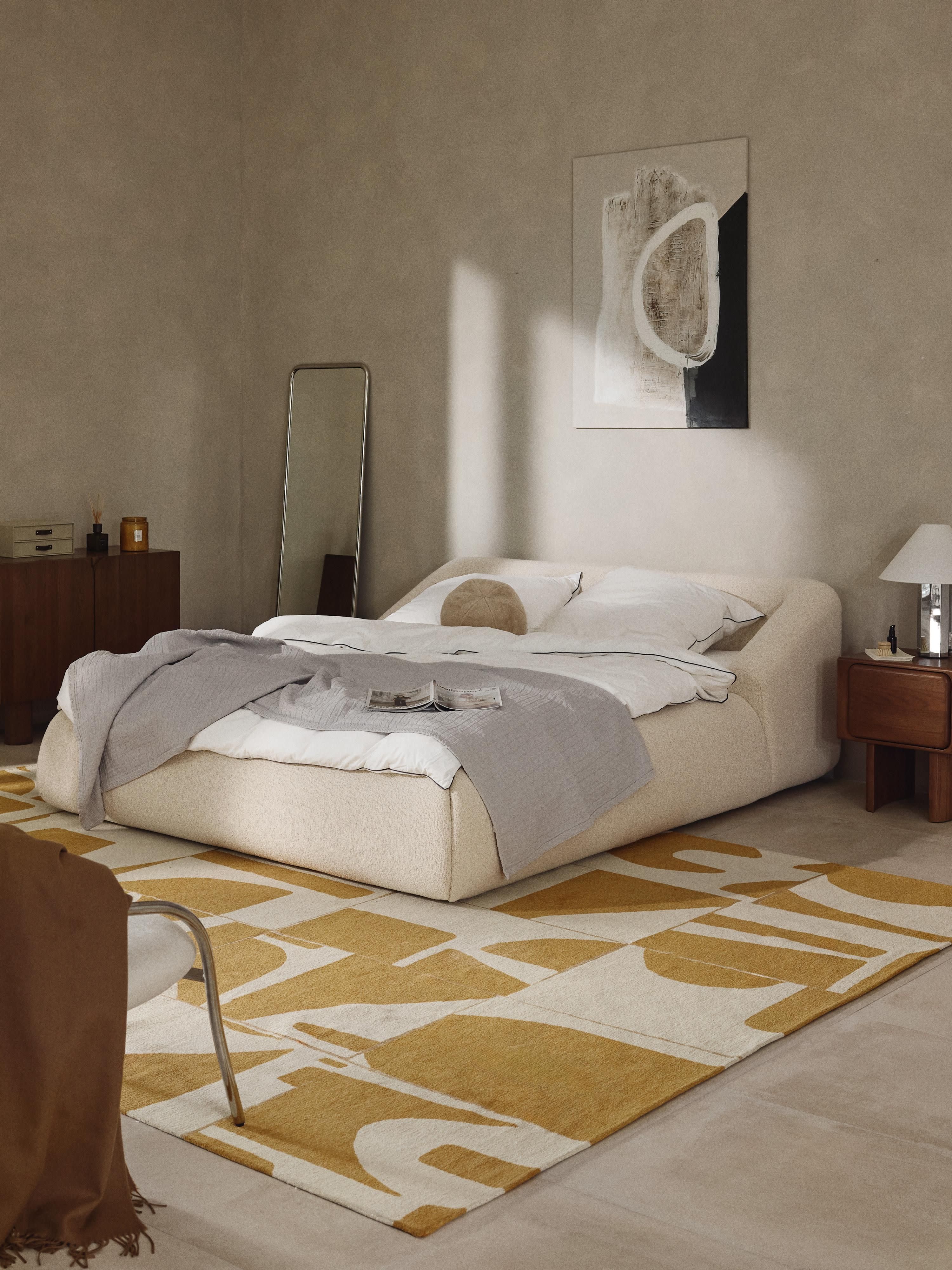 Sofia Upholstered Bouclé Bed
