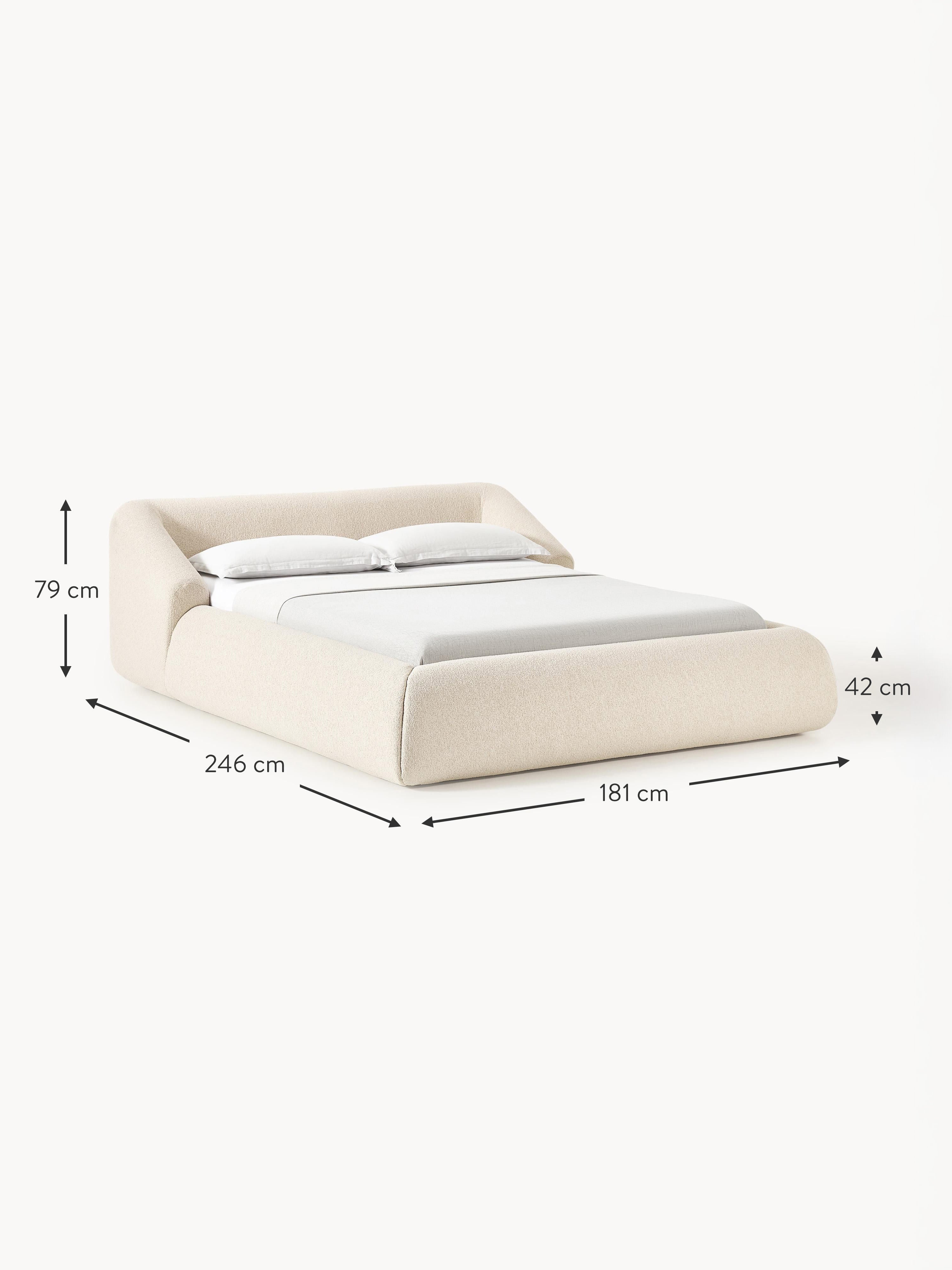 Sofia Upholstered Bouclé Bed