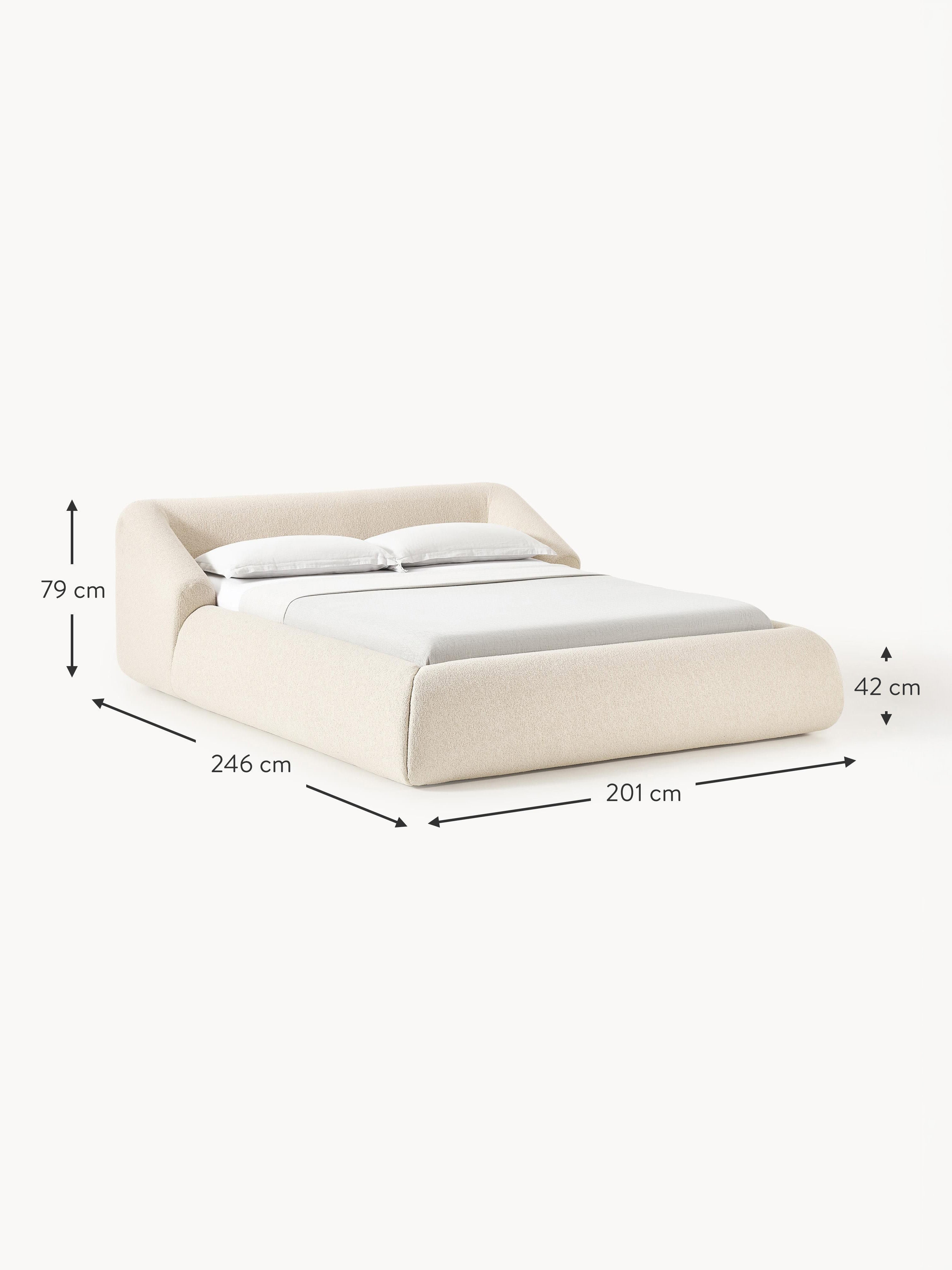 Sofia Upholstered Bouclé Bed
