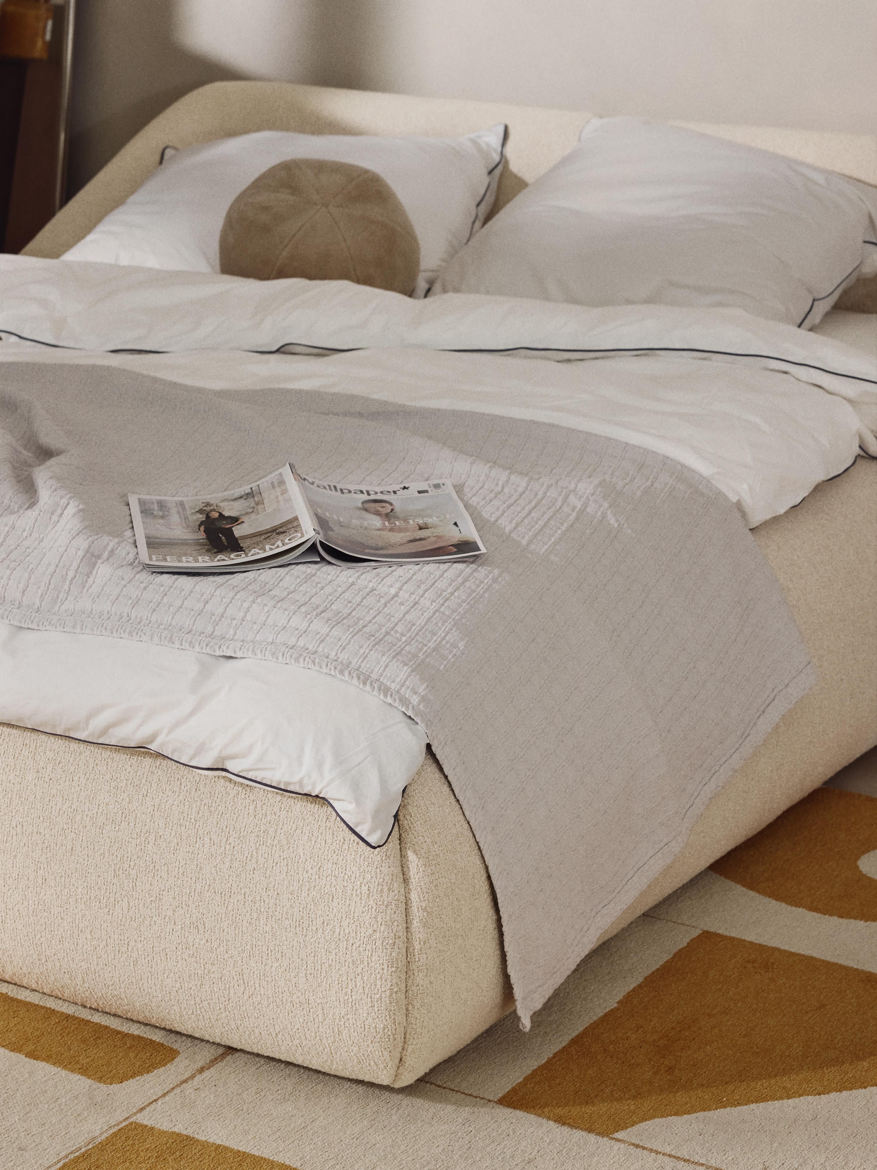 Sofia Upholstered Bouclé Bed