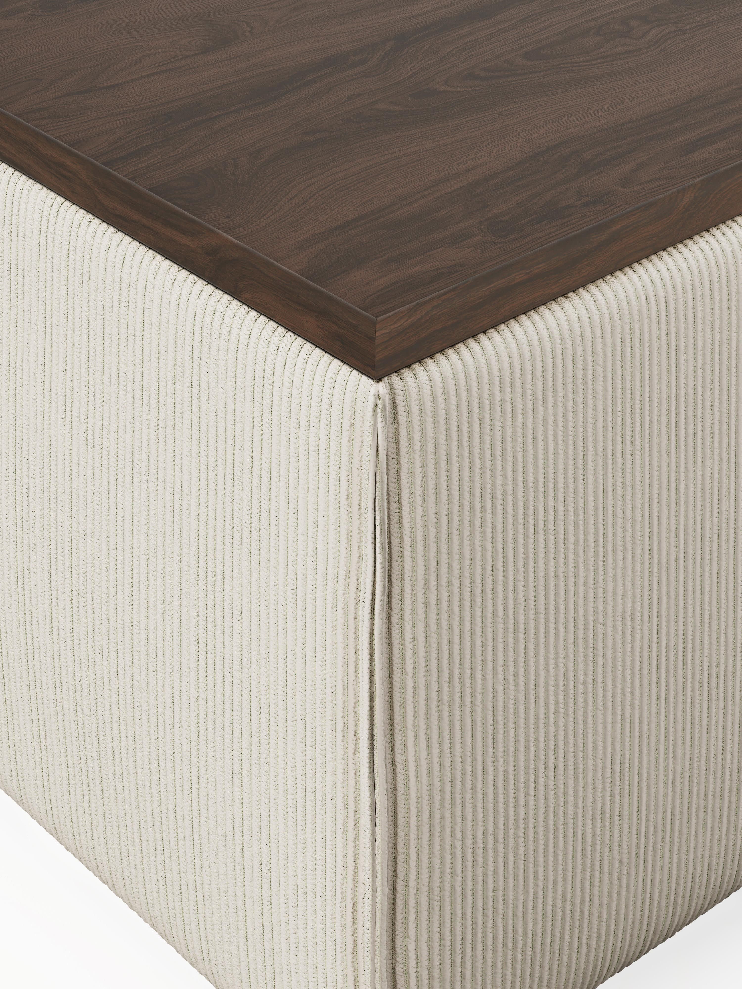 Lennon Corduroy Ottoman with Storage